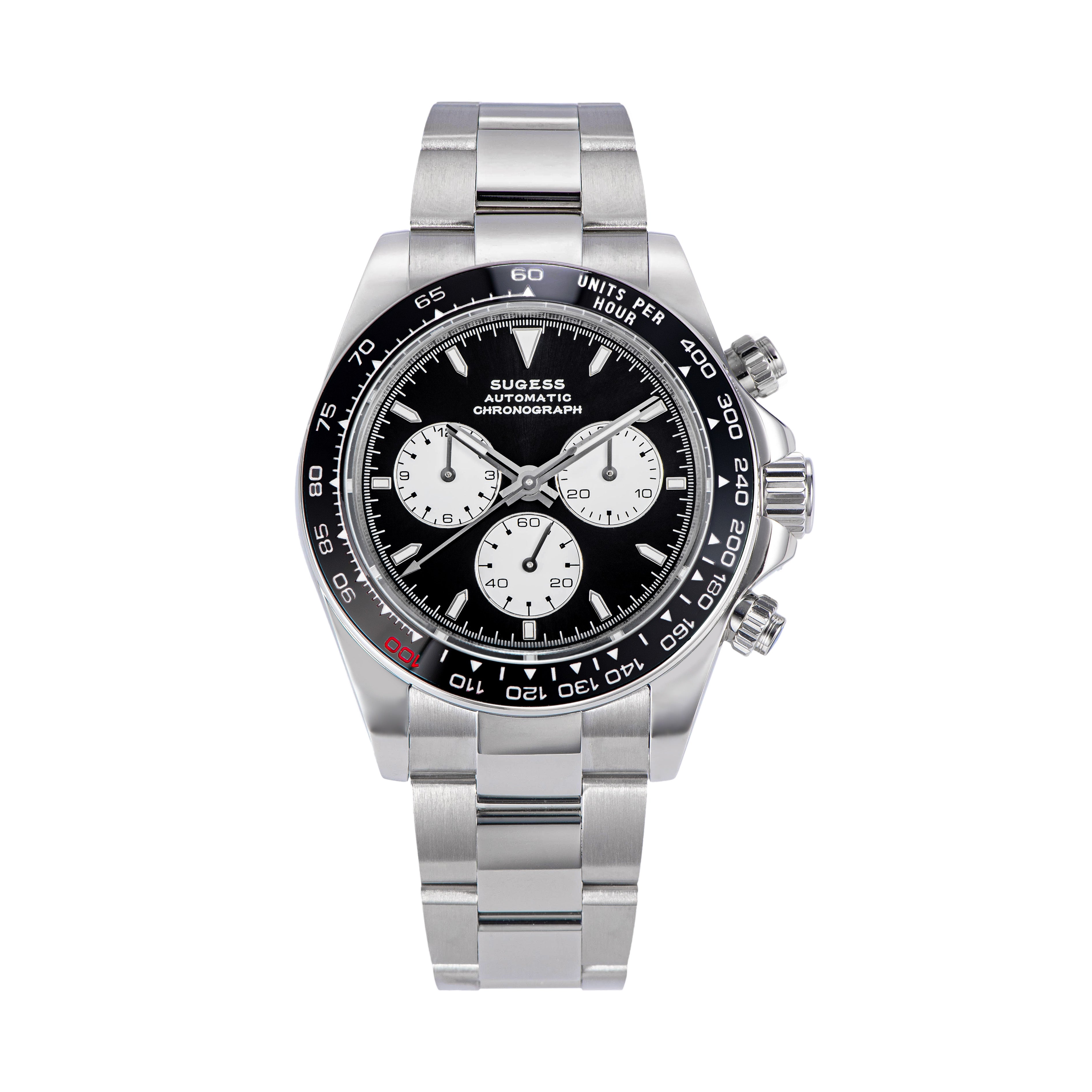 Automatic Chronograph S418-2.003 Panda Dial Ceramic Bezel Professional-TIME.SHOP