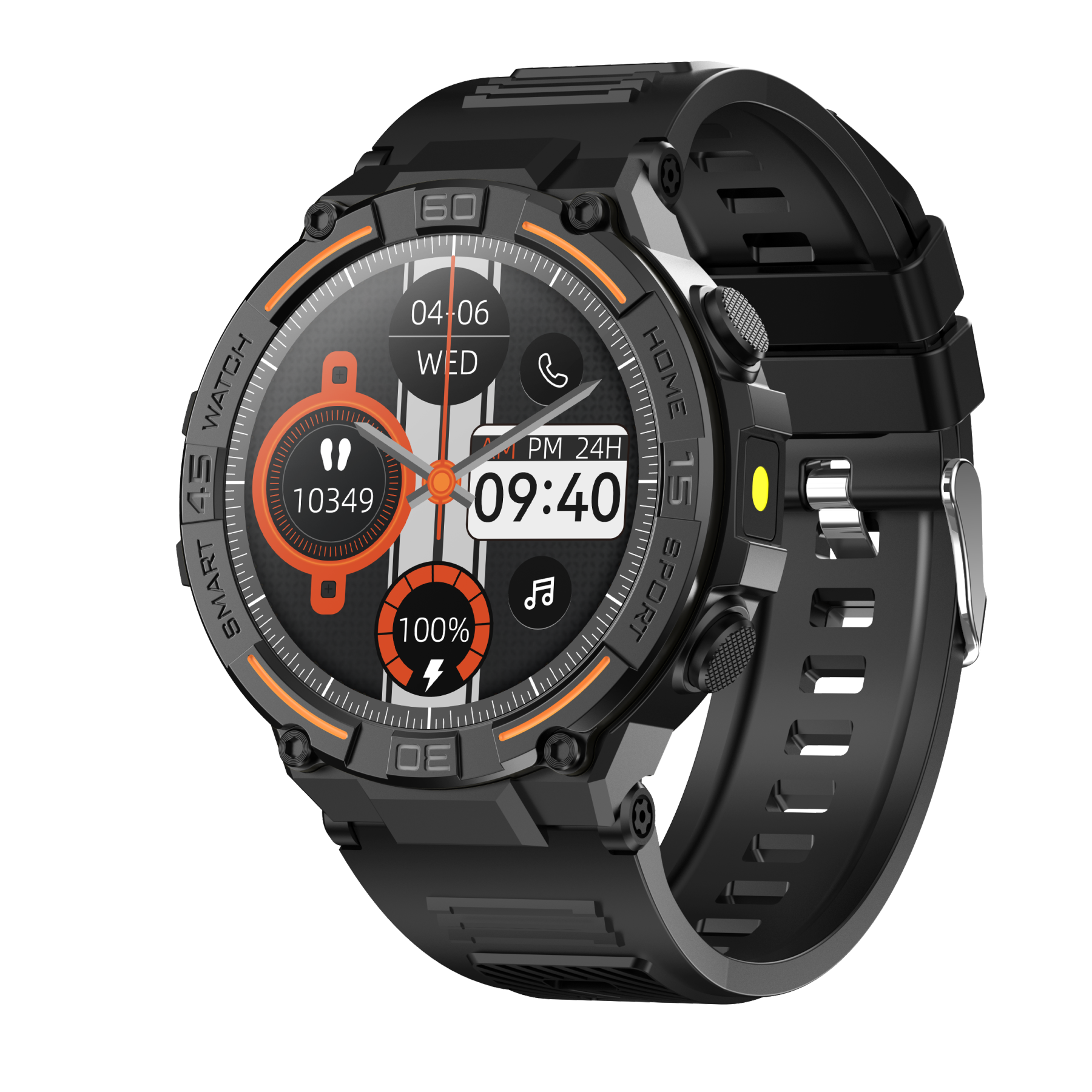 Sports Smart Watch For Men: LED Lighting, Answer/Make Calls, Outdoor S