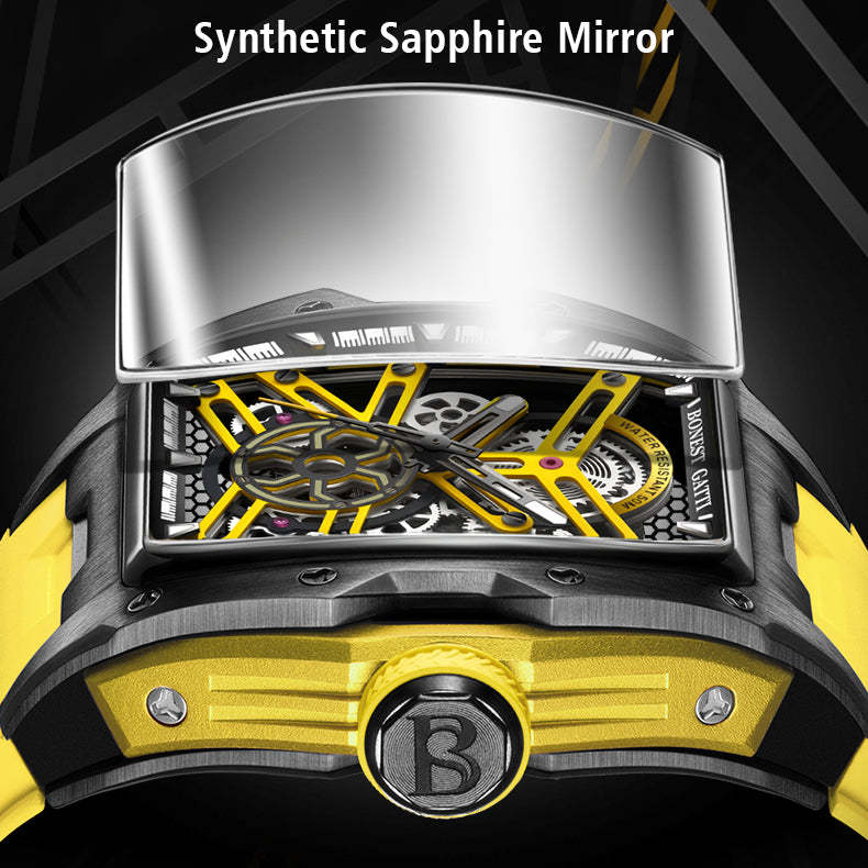 BONEST GATTI Automatic Skeleton Movement Barrel shaped Case Luminous BG5502