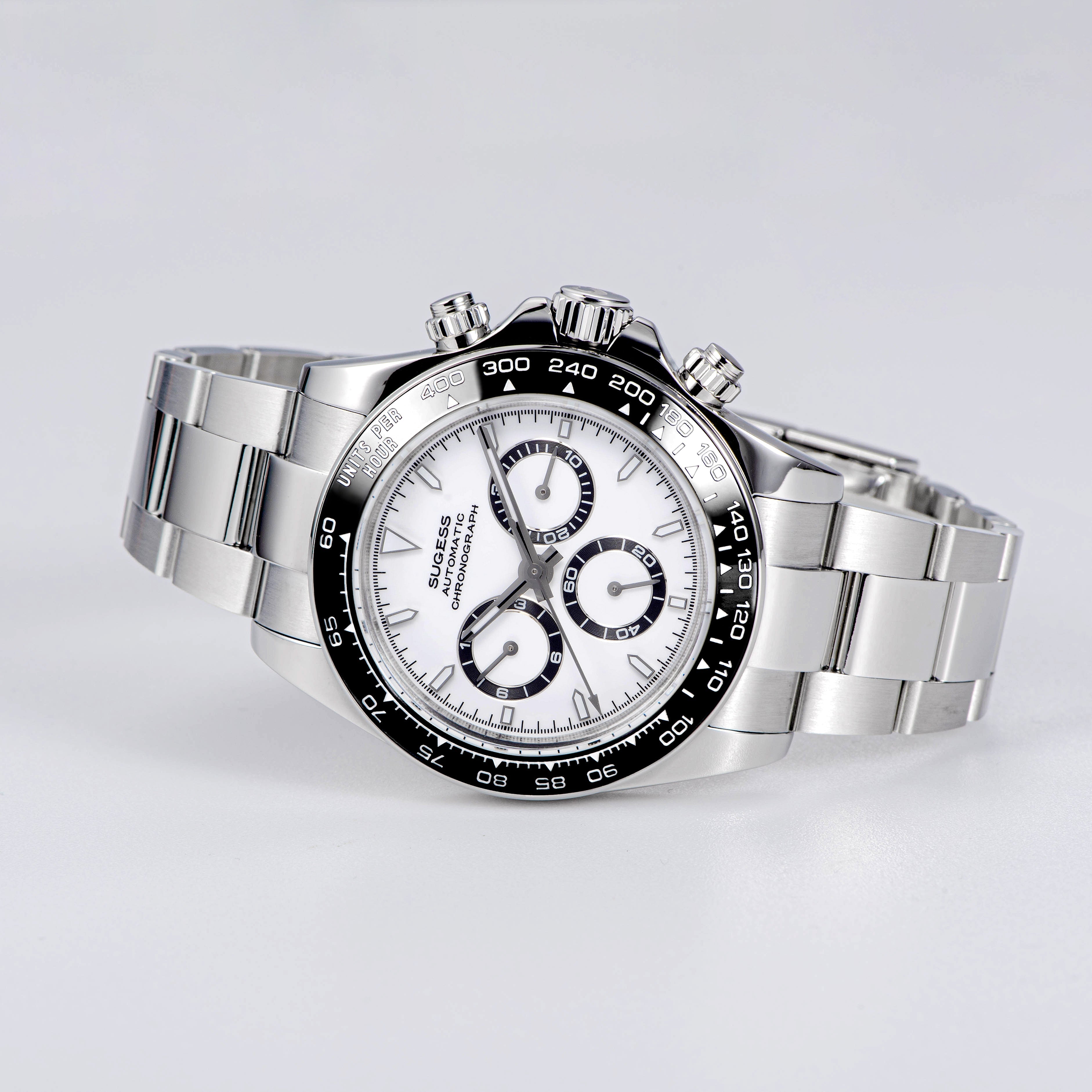 Automatic Chronograph S418-2.003 Panda Dial Ceramic Bezel Professional-TIME.SHOP