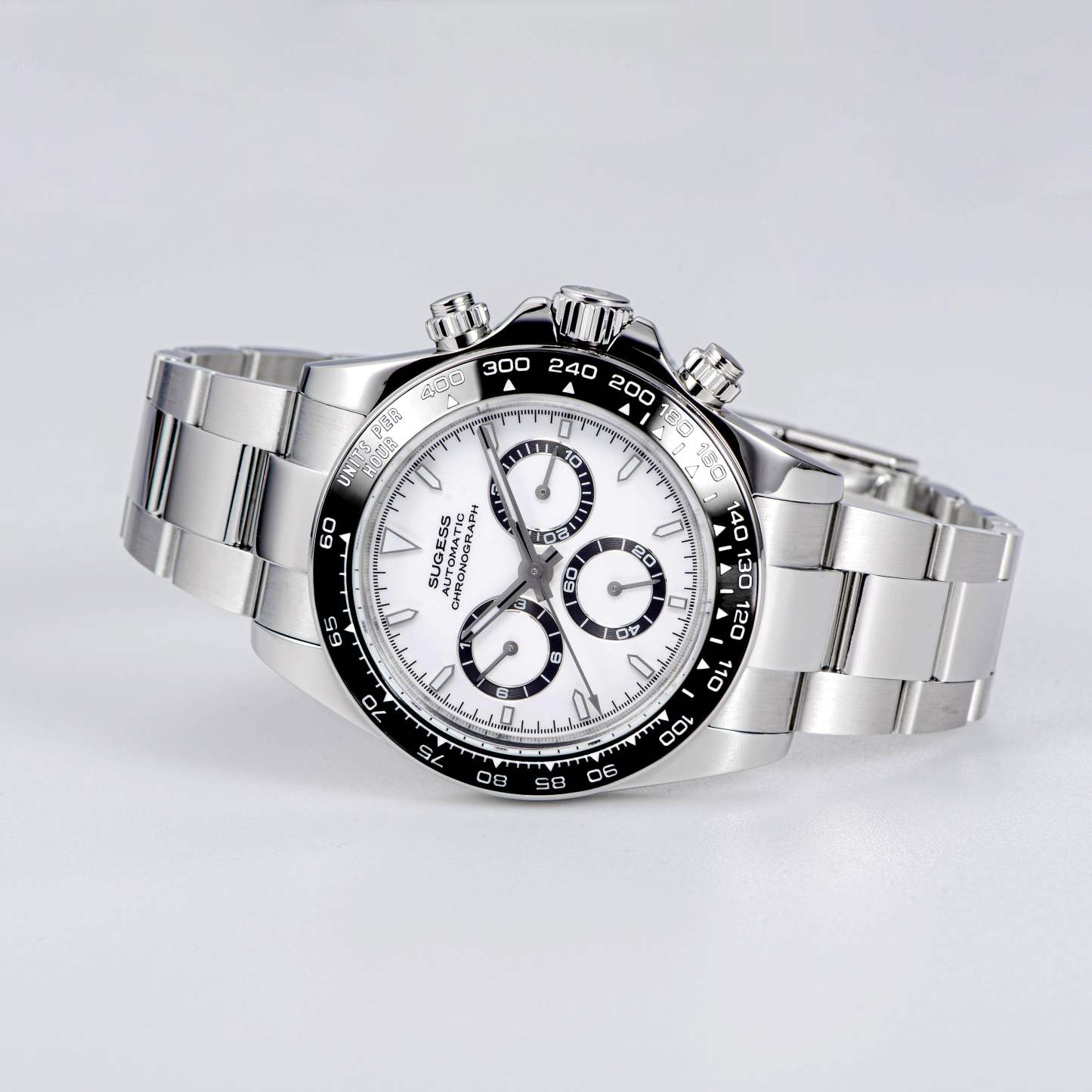 Automatic Chronograph S418-2.001 White Dial Stainless Steel Bezel Professional-TIME.SHOP