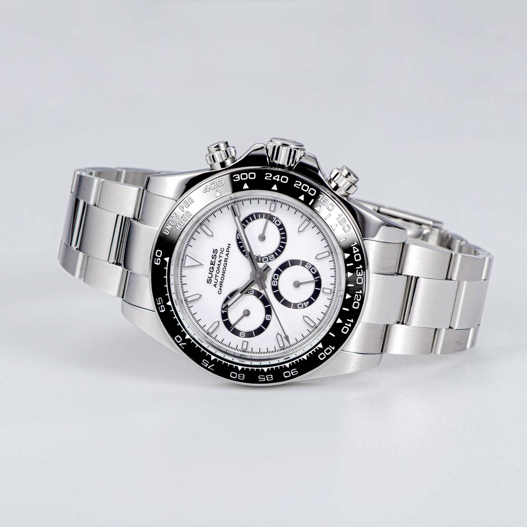 Automatic Chronograph S418-2.001 White Dial Stainless Steel Bezel Professional-TIME.SHOP