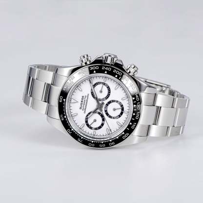 Automatic Chronograph S418-2.001 White Dial Stainless Steel Bezel Professional-TIME.SHOP