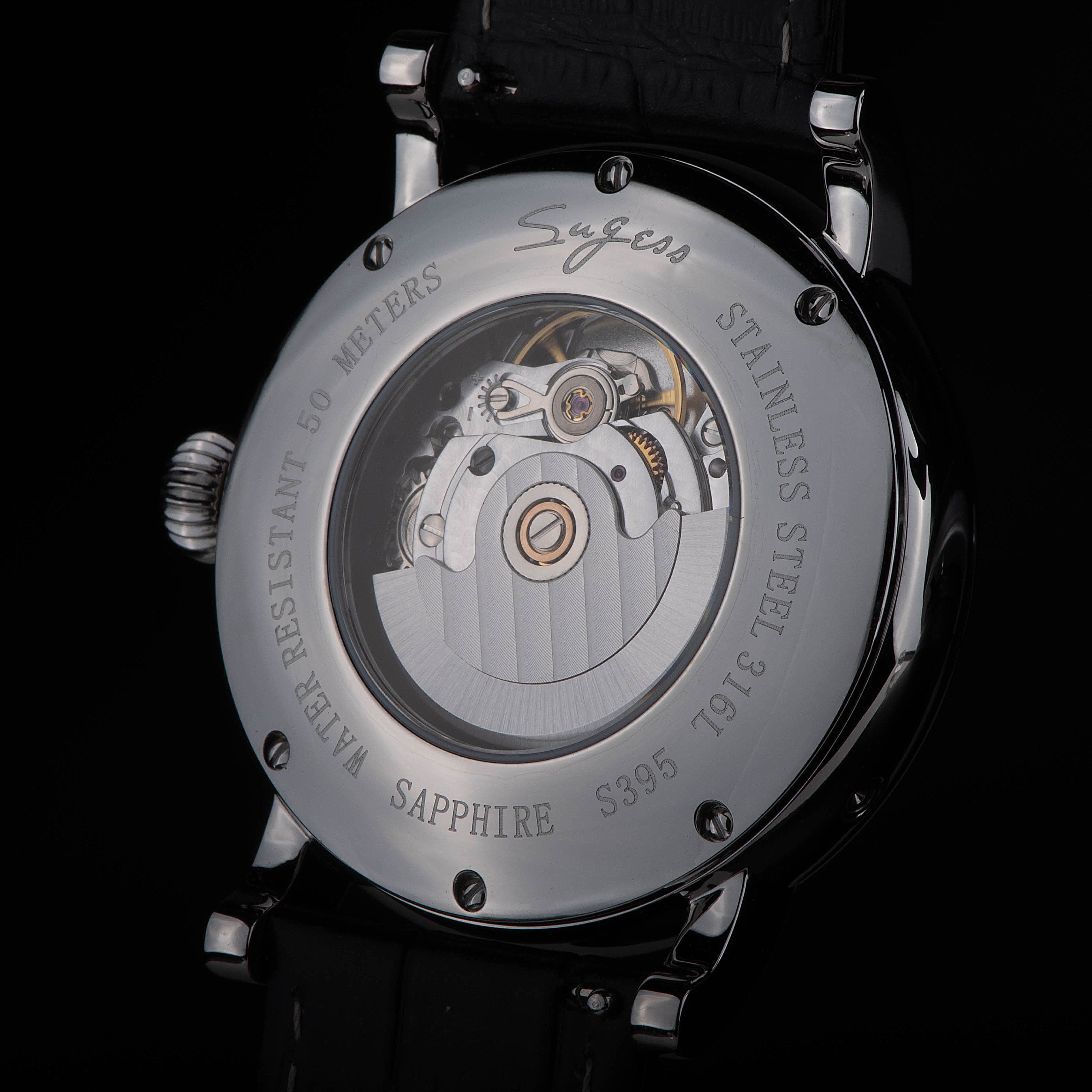 MoonPhase Master SU2108SZ Stainless-Steel Moon Phase Blue Indices-TIME.SHOP