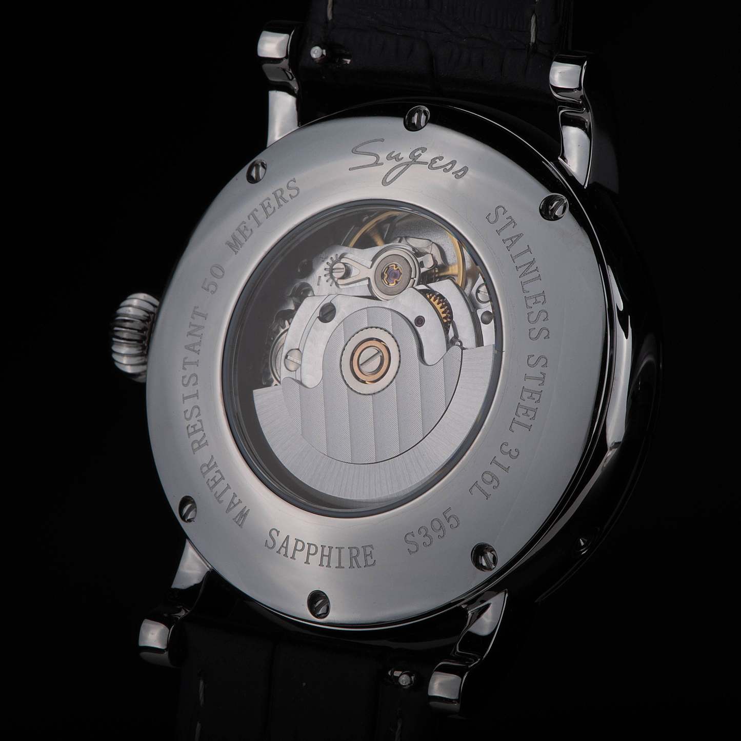 MoonPhase Master SU2108SZ Stainless-Steel Moon Phase Blue Indices-TIME.SHOP