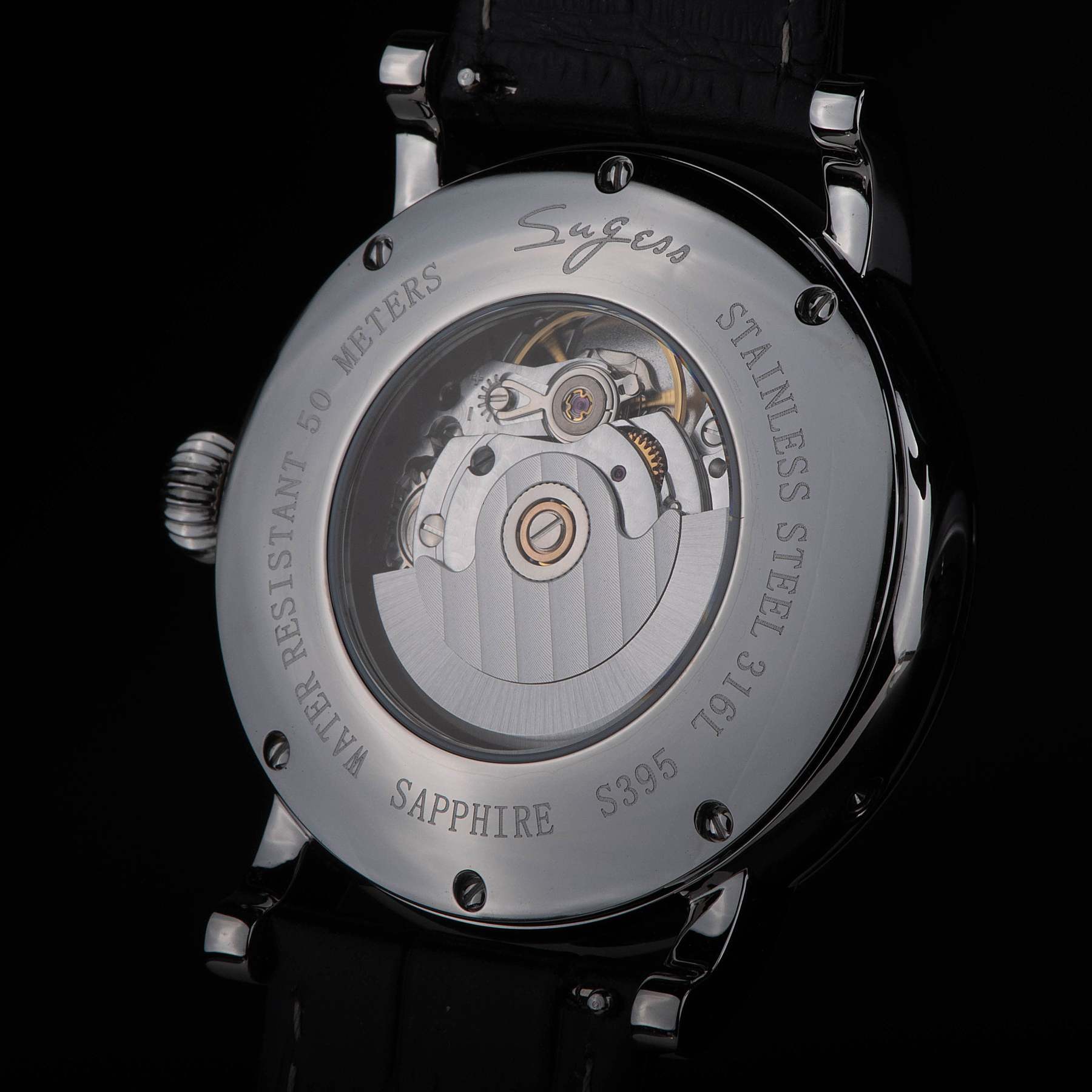 MoonPhase Master SU2108SZ Stainless-Steel Moon Phase Blue Indices-TIME.SHOP