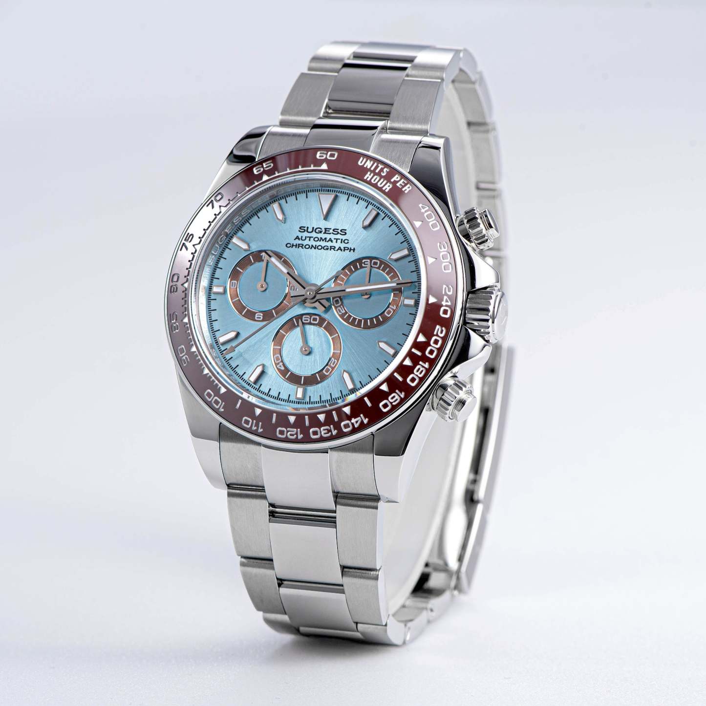 Automatic Chronograph S418-2.001 White Dial Stainless Steel Bezel Professional-TIME.SHOP
