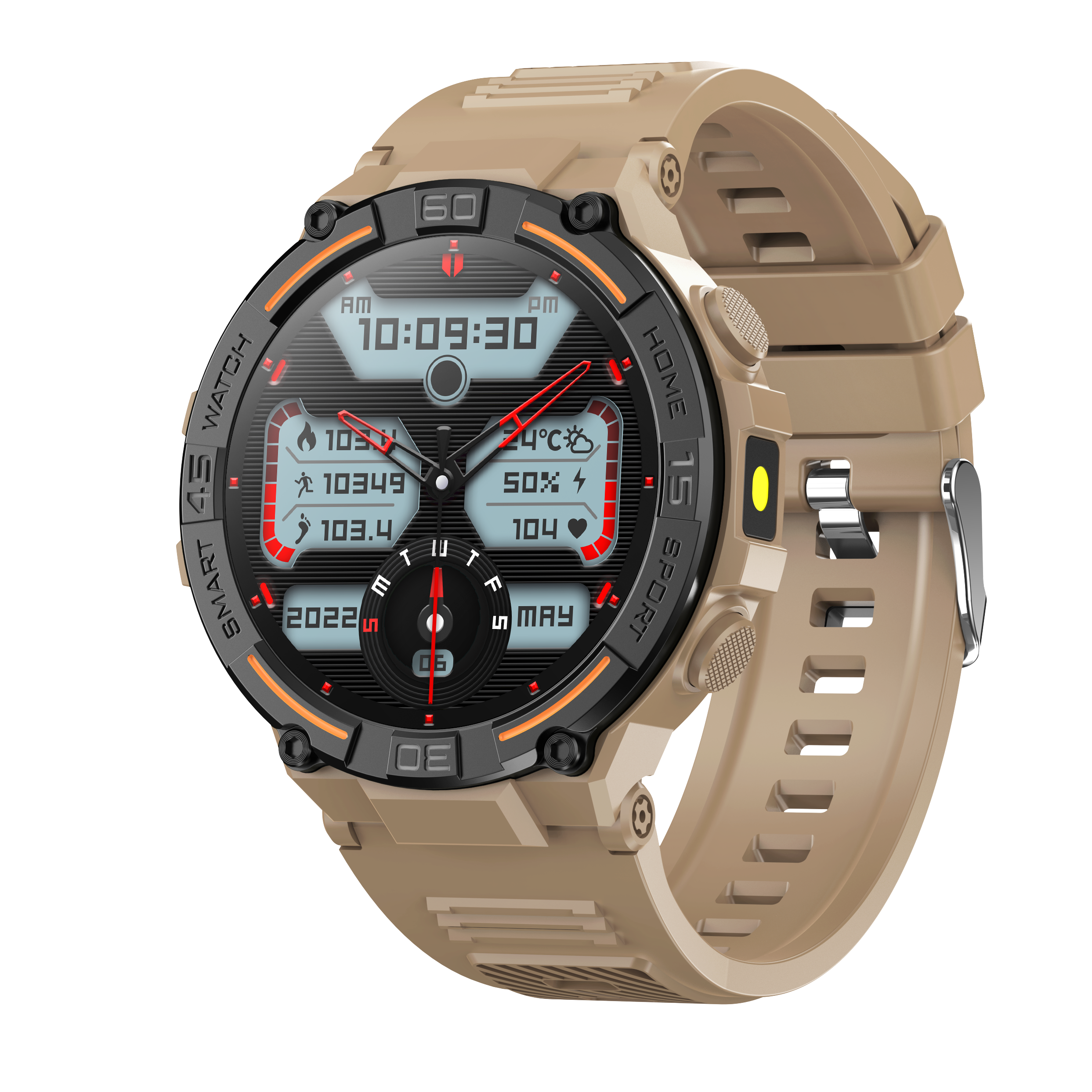 Sports Smart Watch For Men: LED Lighting, Answer/Make Calls, Outdoor Sports Watch, Fitness Tracker, Pedometer