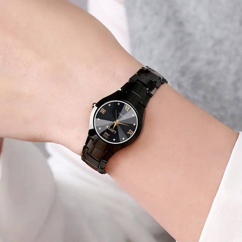 Alloy Steel Color Men's Quartz Calendar Date Watch Women's Couple Lover Watches Relojes Para Mujer Women's Wrist Watch