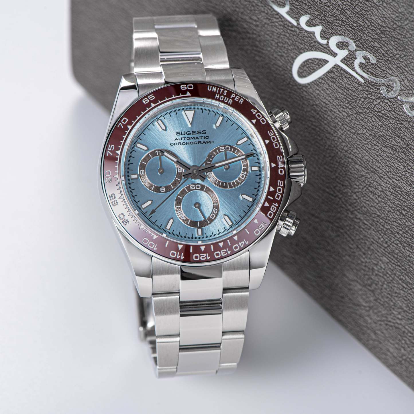 Automatic Chronograph S418-2.001 White Dial Stainless Steel Bezel Professional-TIME.SHOP