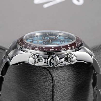 Automatic Chronograph S418-2.001 White Dial Stainless Steel Bezel Professional-TIME.SHOP