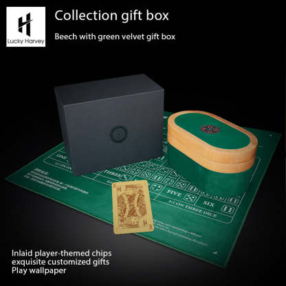 Lucky Harvey Automaton Player Series Silver Poker Roulette 18K GOLD BALL Automatic Watch