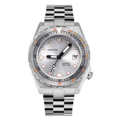 Seestern Vintage 407 600T Silver Dial Ceramic Bezel-TIME.SHOP