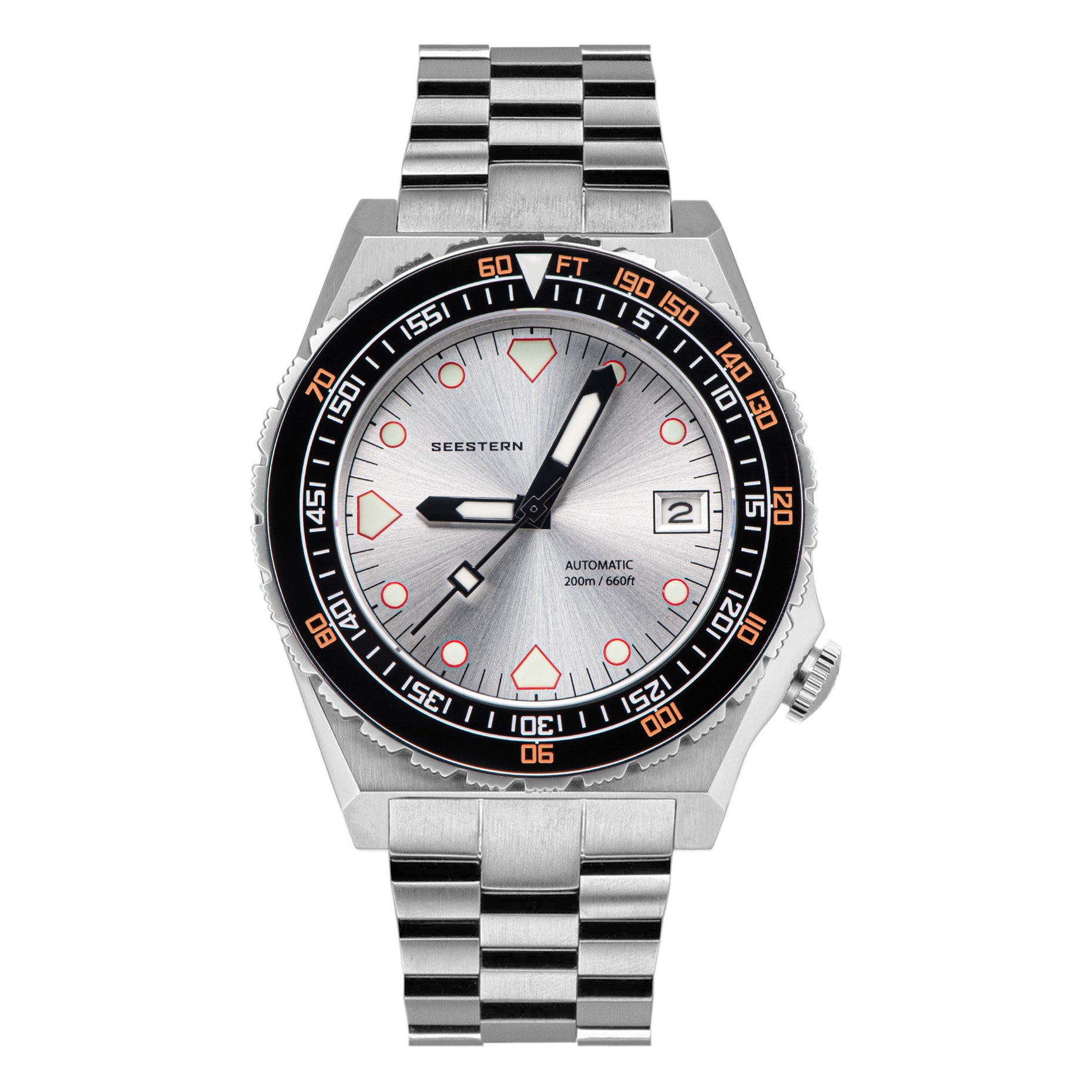 Seestern Vintage 407 600T Silver Dial Ceramic Bezel-TIME.SHOP