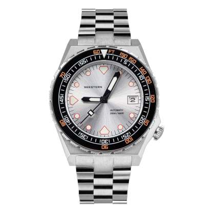 Seestern Vintage 407 600T Silver Dial Ceramic Bezel-TIME.SHOP