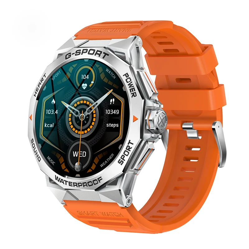 Hit 1.43 "AMOLED HD screen new Bluetooth call smart watch sports fitness tracker health monitor smart watch for Android iOS