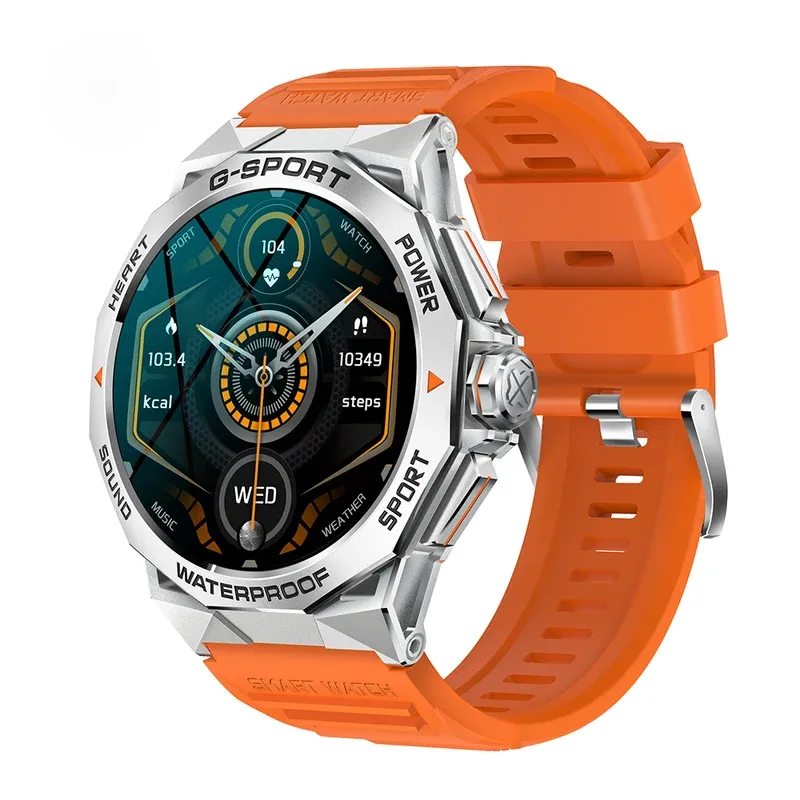 Hit 1.43 "AMOLED HD screen new Bluetooth call smart watch sports fitness tracker health monitor smart watch for Android iOS