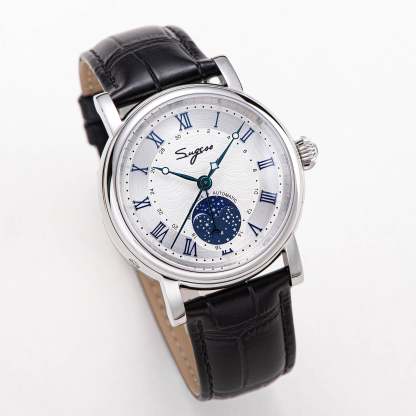MoonPhase Master SU2108SZ Stainless-Steel Moon Phase Blue Indices-TIME.SHOP