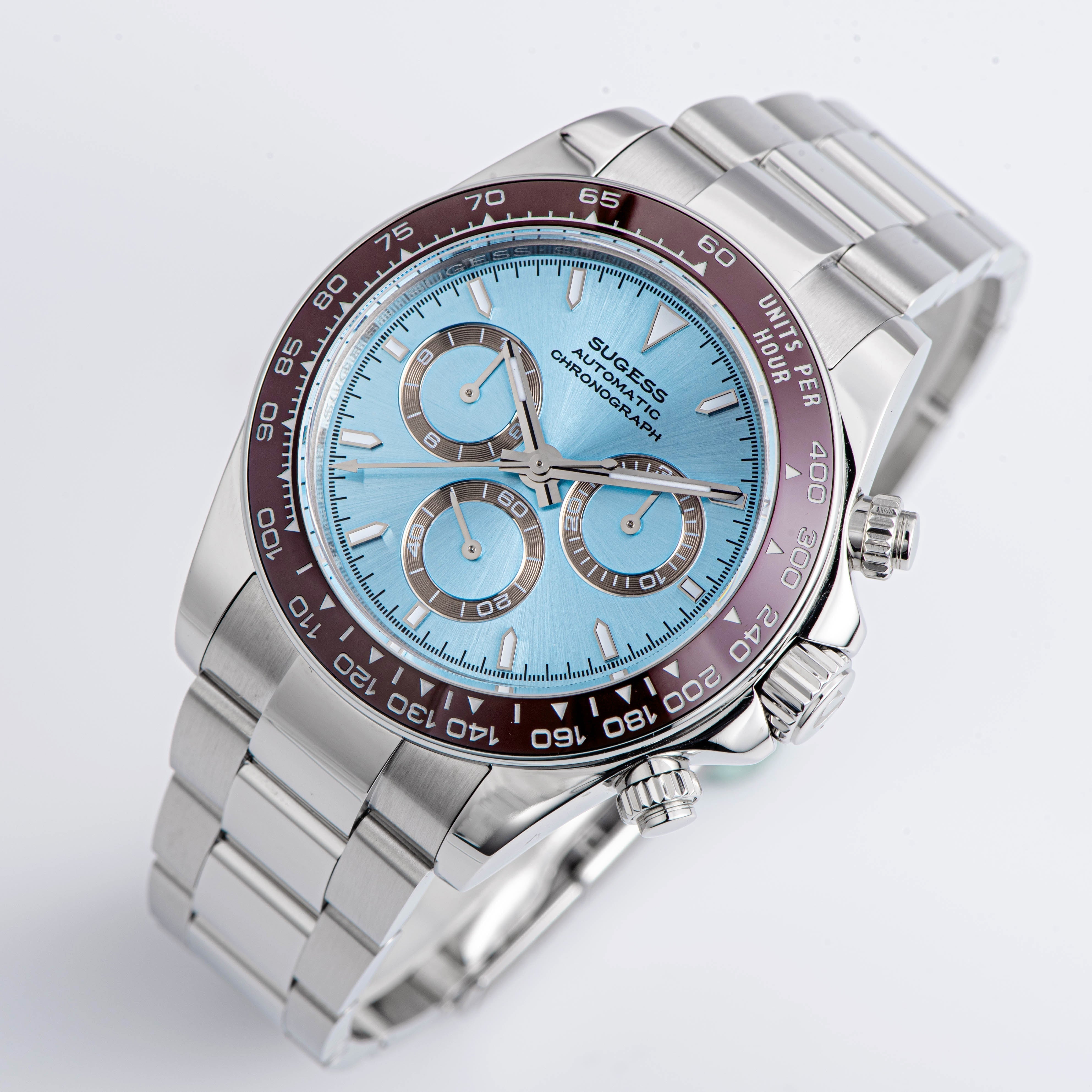 Automatic Chronograph S418-2.001 White Dial Stainless Steel Bezel Professional-TIME.SHOP
