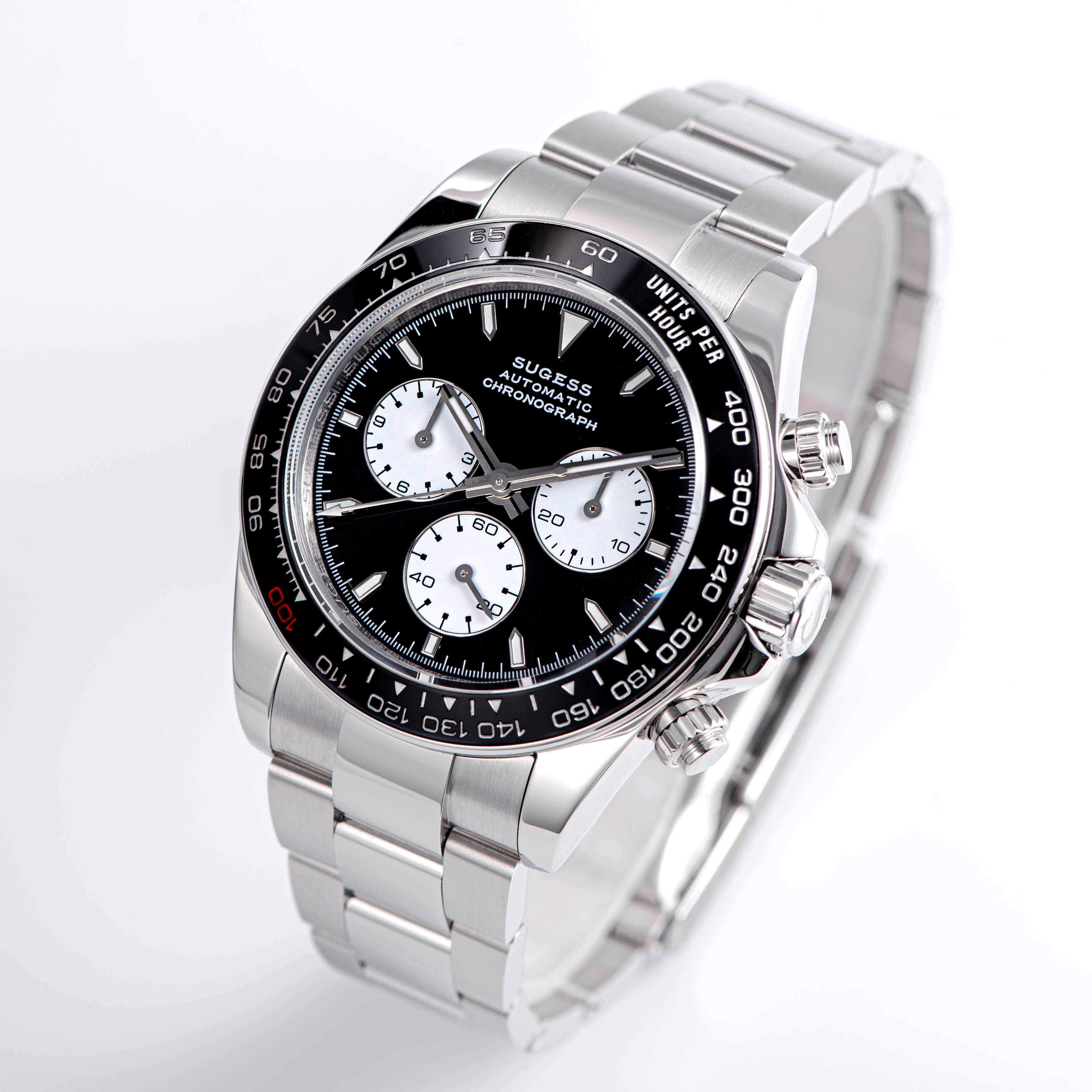 Automatic Chronograph S418-2.003 Panda Dial Ceramic Bezel Professional-TIME.SHOP