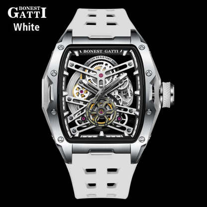 BONEST GATTI Automatic Skeleton Movement Barrel shaped Case Luminous BG5502