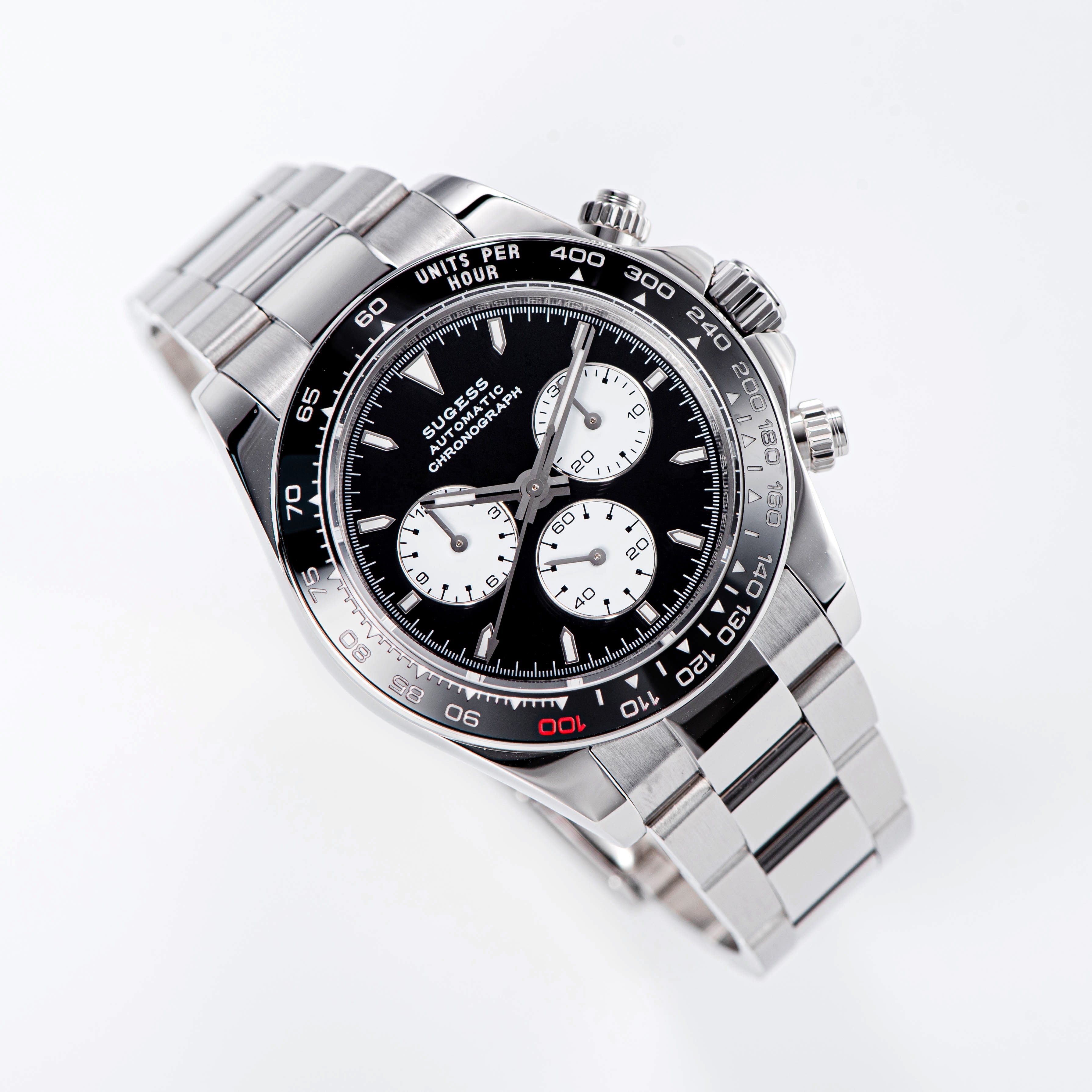 Automatic Chronograph S418-2.003 Panda Dial Ceramic Bezel Professional-TIME.SHOP