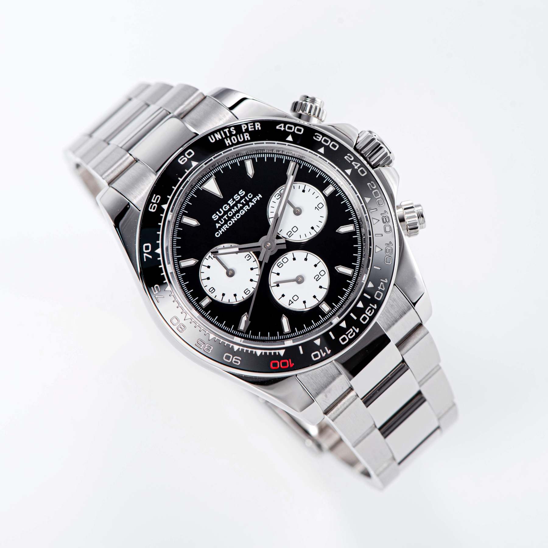Automatic Chronograph S418-2.003 Panda Dial Ceramic Bezel Professional-TIME.SHOP