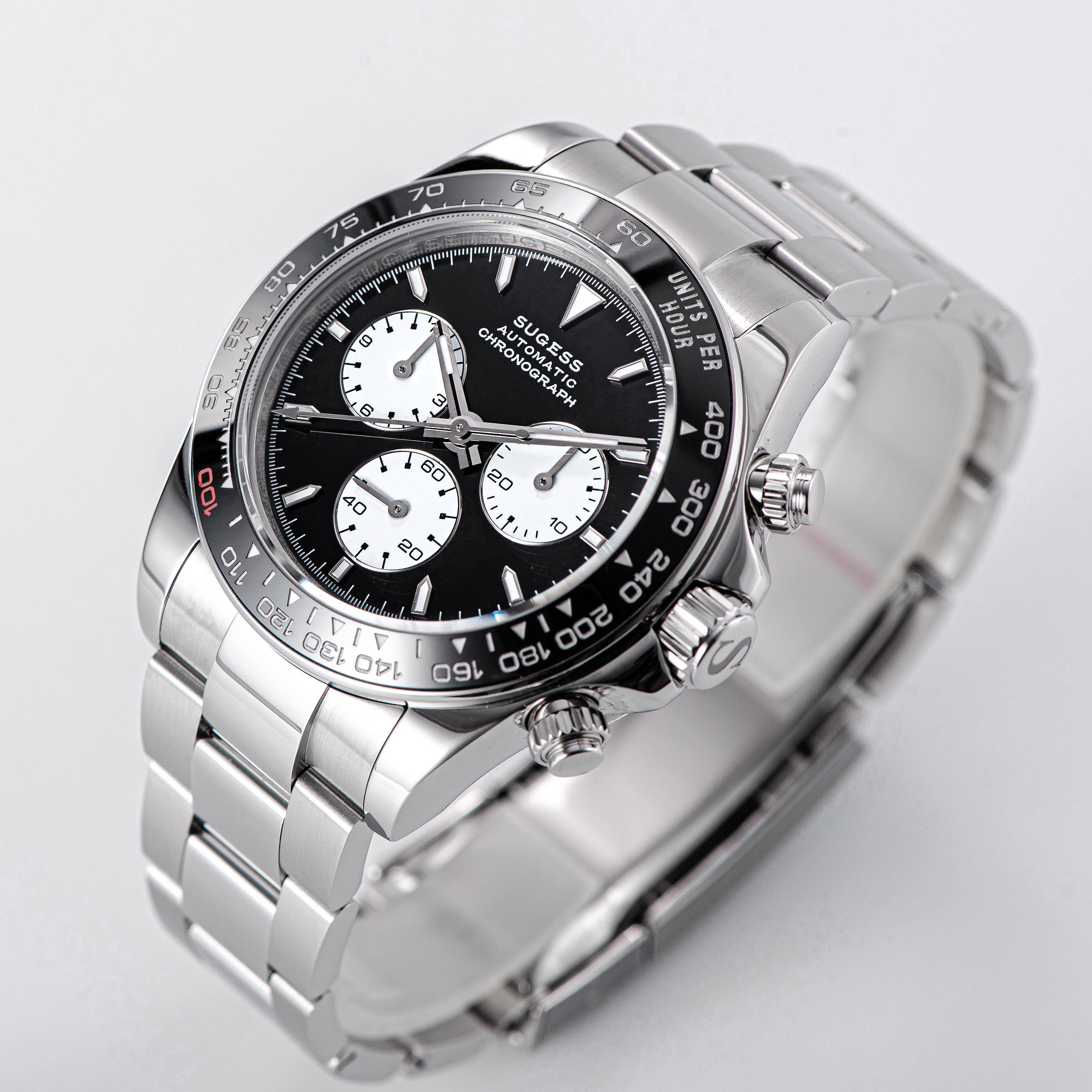Automatic Chronograph S418-2.003 Panda Dial Ceramic Bezel Professional-TIME.SHOP