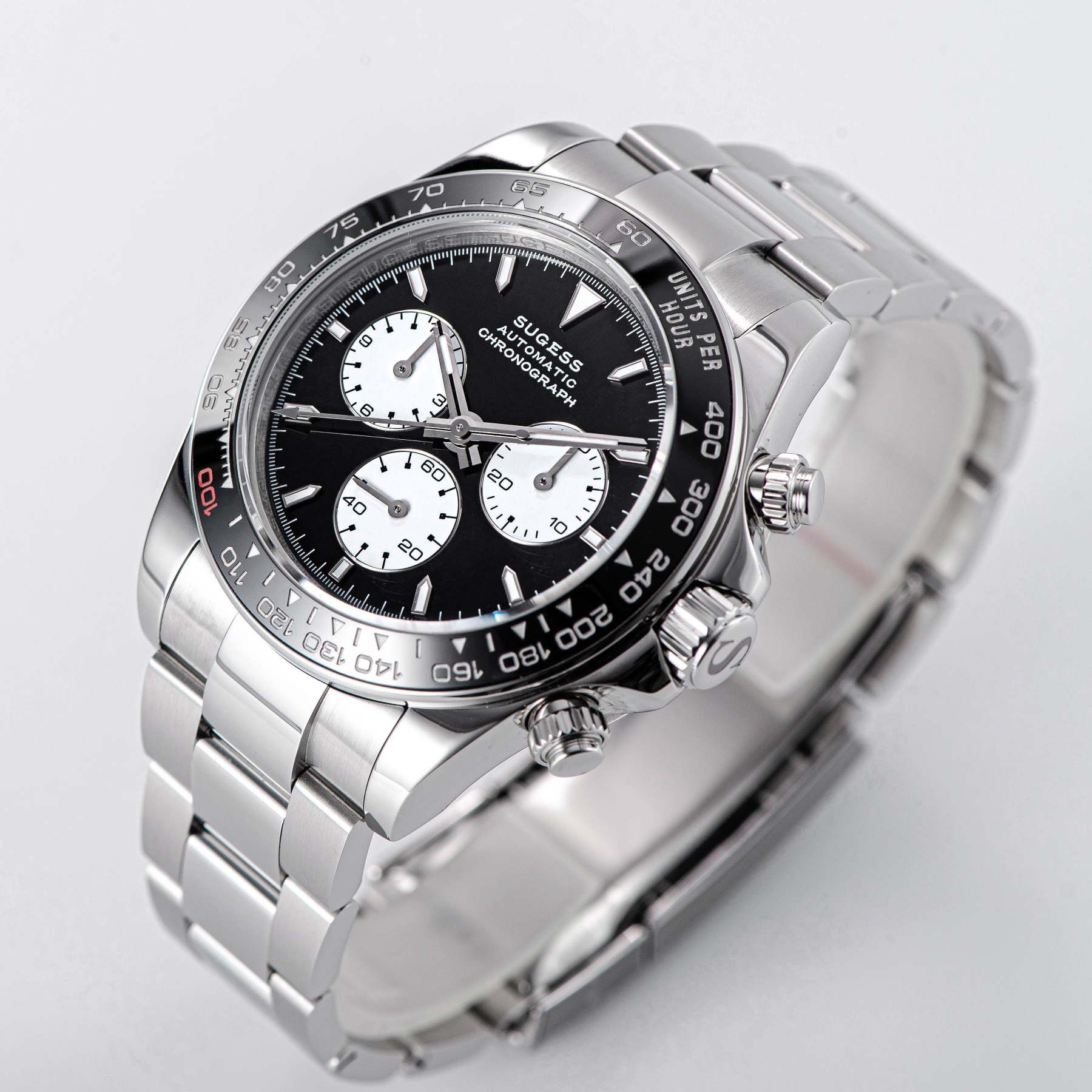 Automatic Chronograph S418-2.003 Panda Dial Ceramic Bezel Professional-TIME.SHOP