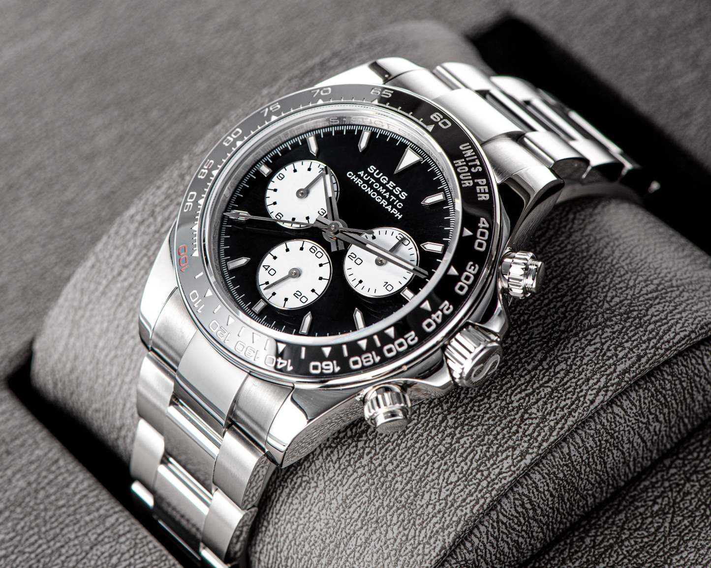 Automatic Chronograph S418-2.001 White Dial Stainless Steel Bezel Professional-TIME.SHOP