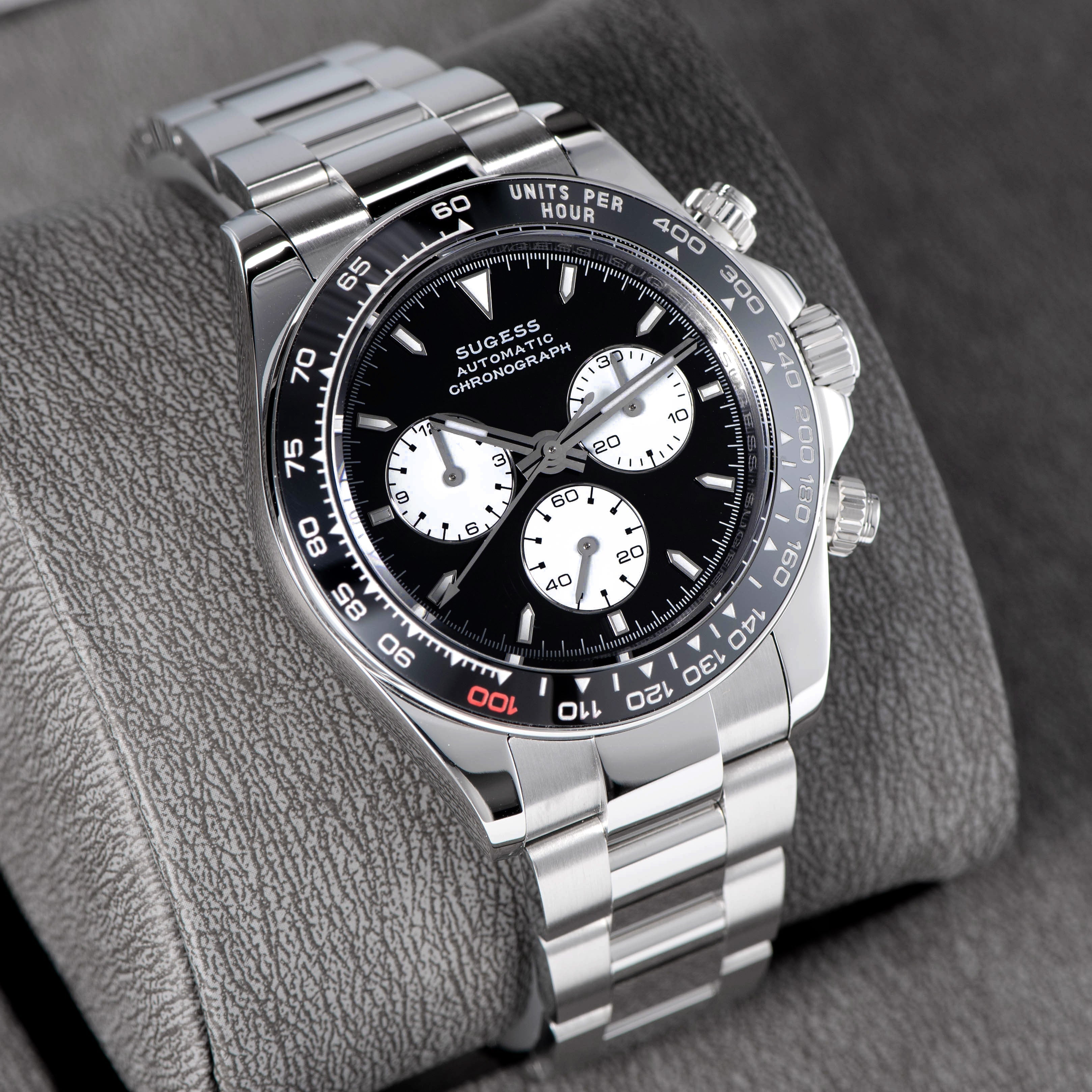 Automatic Chronograph S418-2.003 Panda Dial Ceramic Bezel Professional-TIME.SHOP