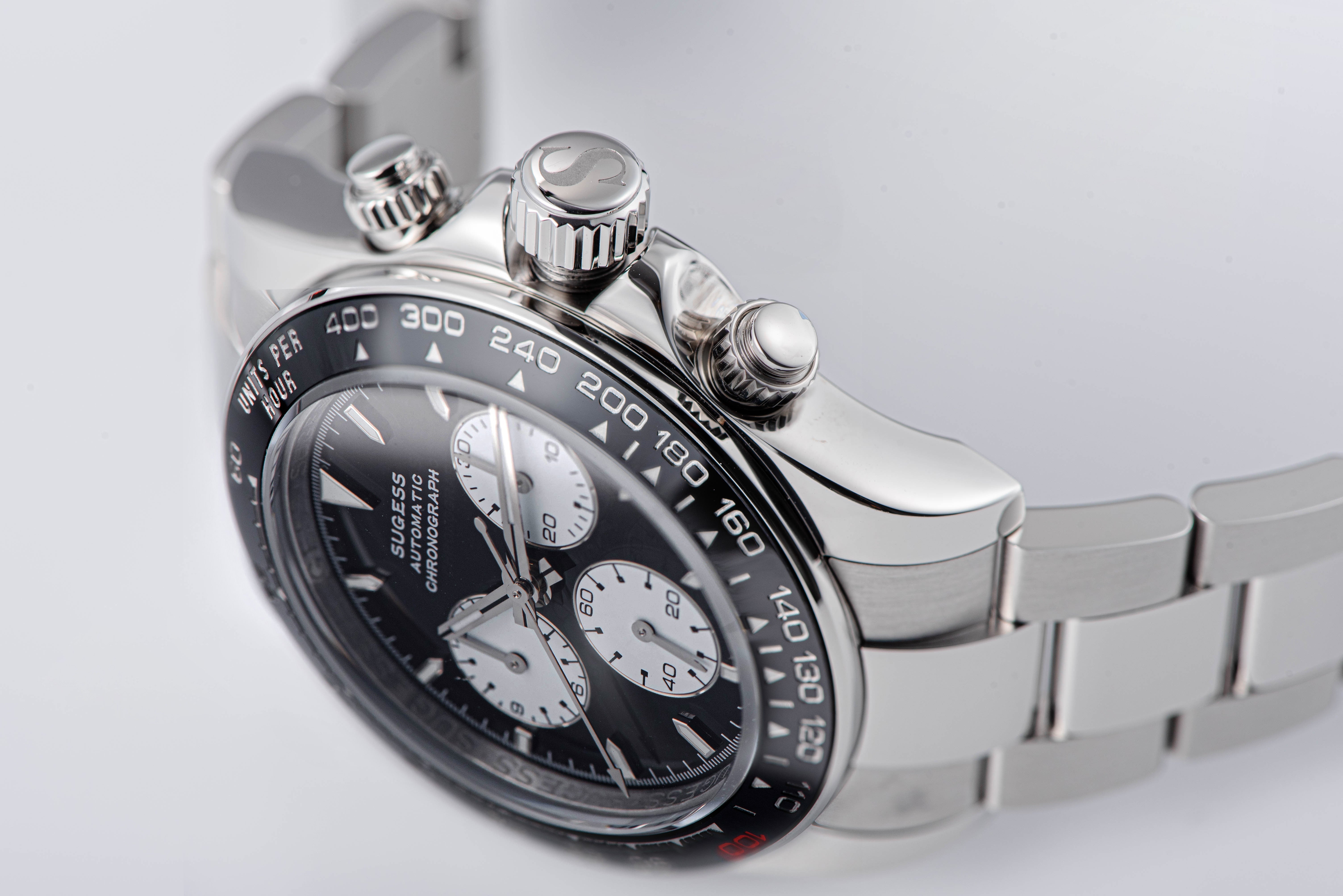 Automatic Chronograph S418-2.001 White Dial Stainless Steel Bezel Professional-TIME.SHOP