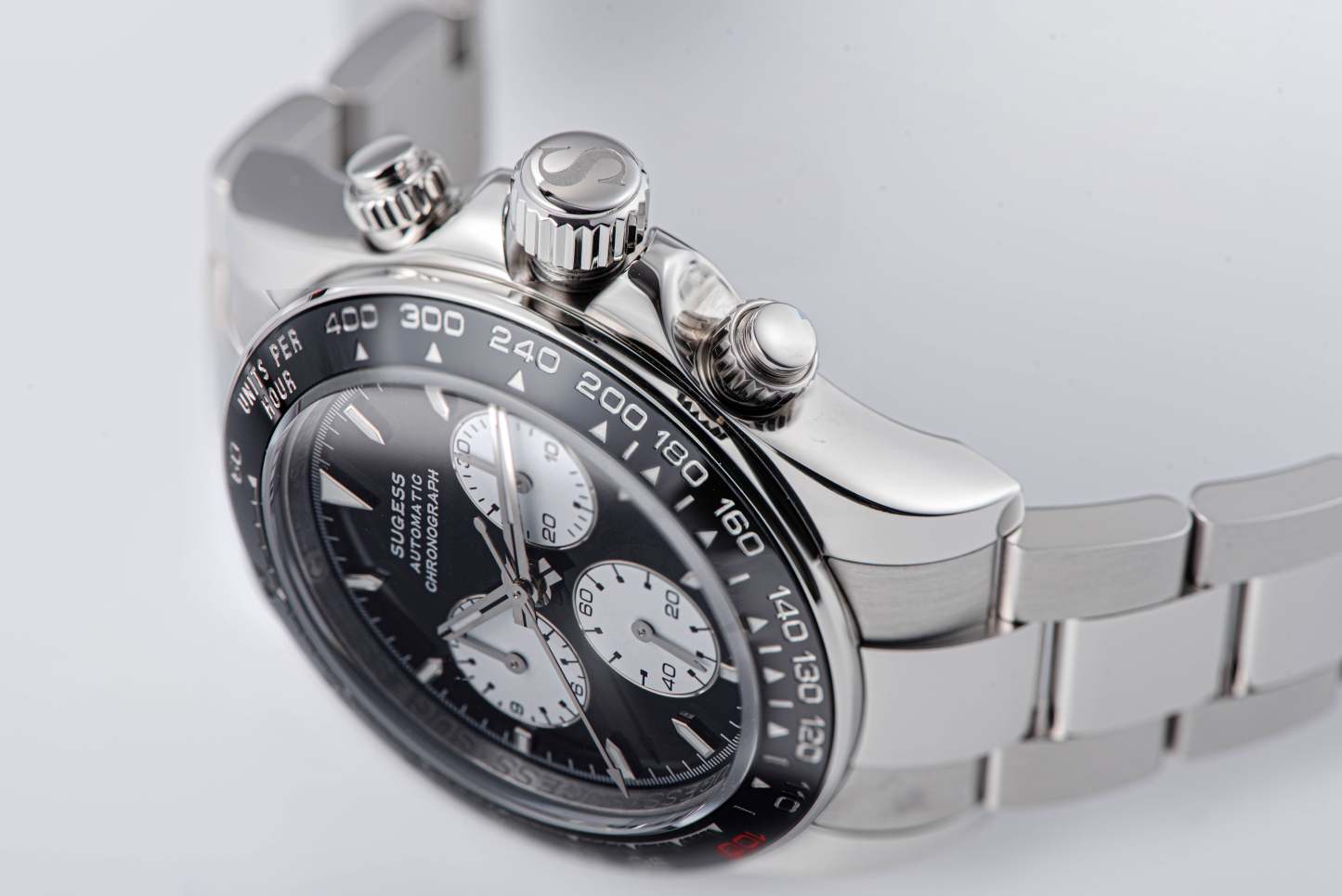 Automatic Chronograph S418-2.001 White Dial Stainless Steel Bezel Professional-TIME.SHOP