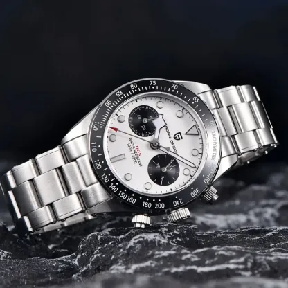 PAGANI DESIGN 2023 New BB Panda Retor Top Luxury Quartz Watch For Men Sport Chronograph AR Sapphire Glass Men's watch