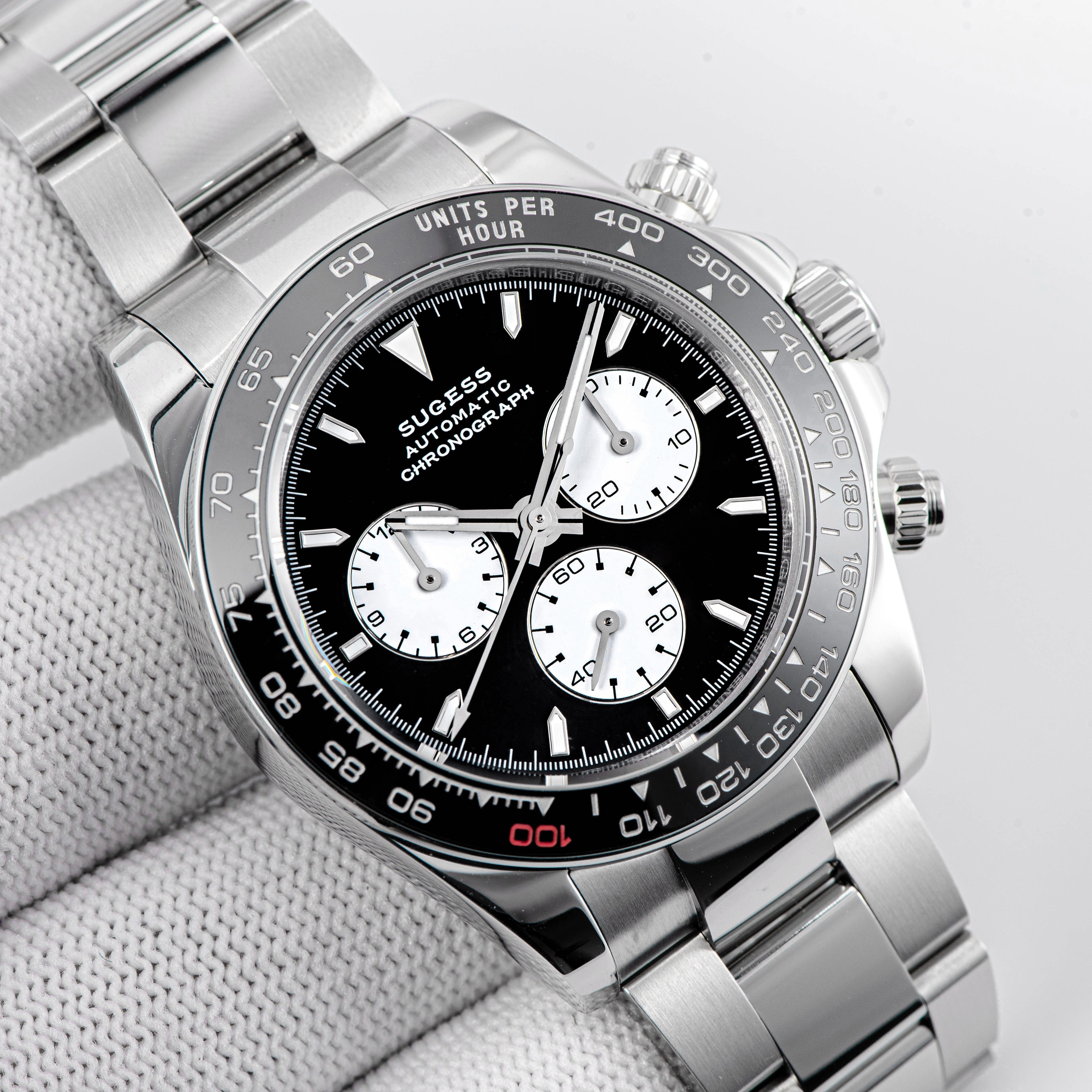 Automatic Chronograph S418-2.003 Panda Dial Ceramic Bezel Professional-TIME.SHOP