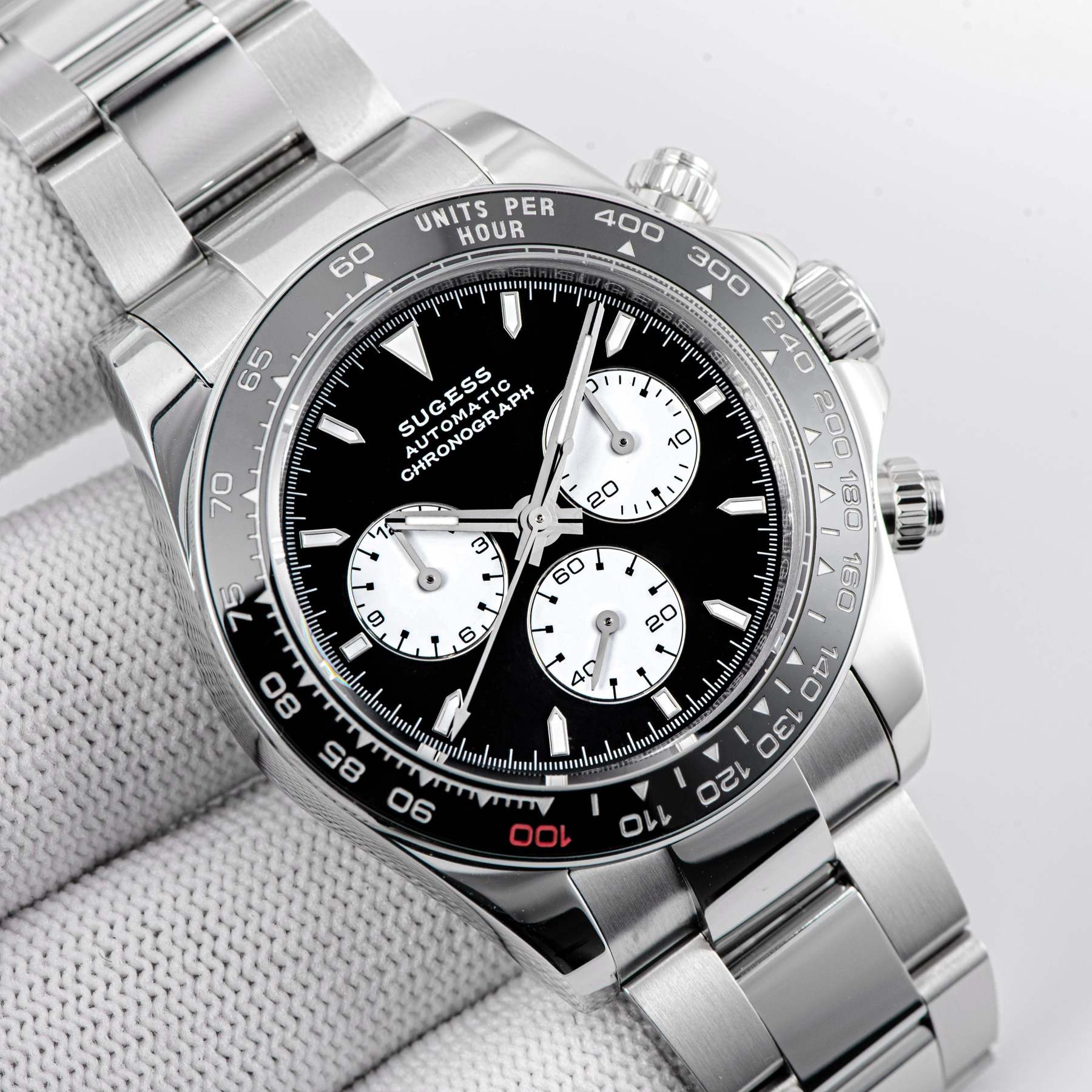 Automatic Chronograph S418-2.003 Panda Dial Ceramic Bezel Professional-TIME.SHOP