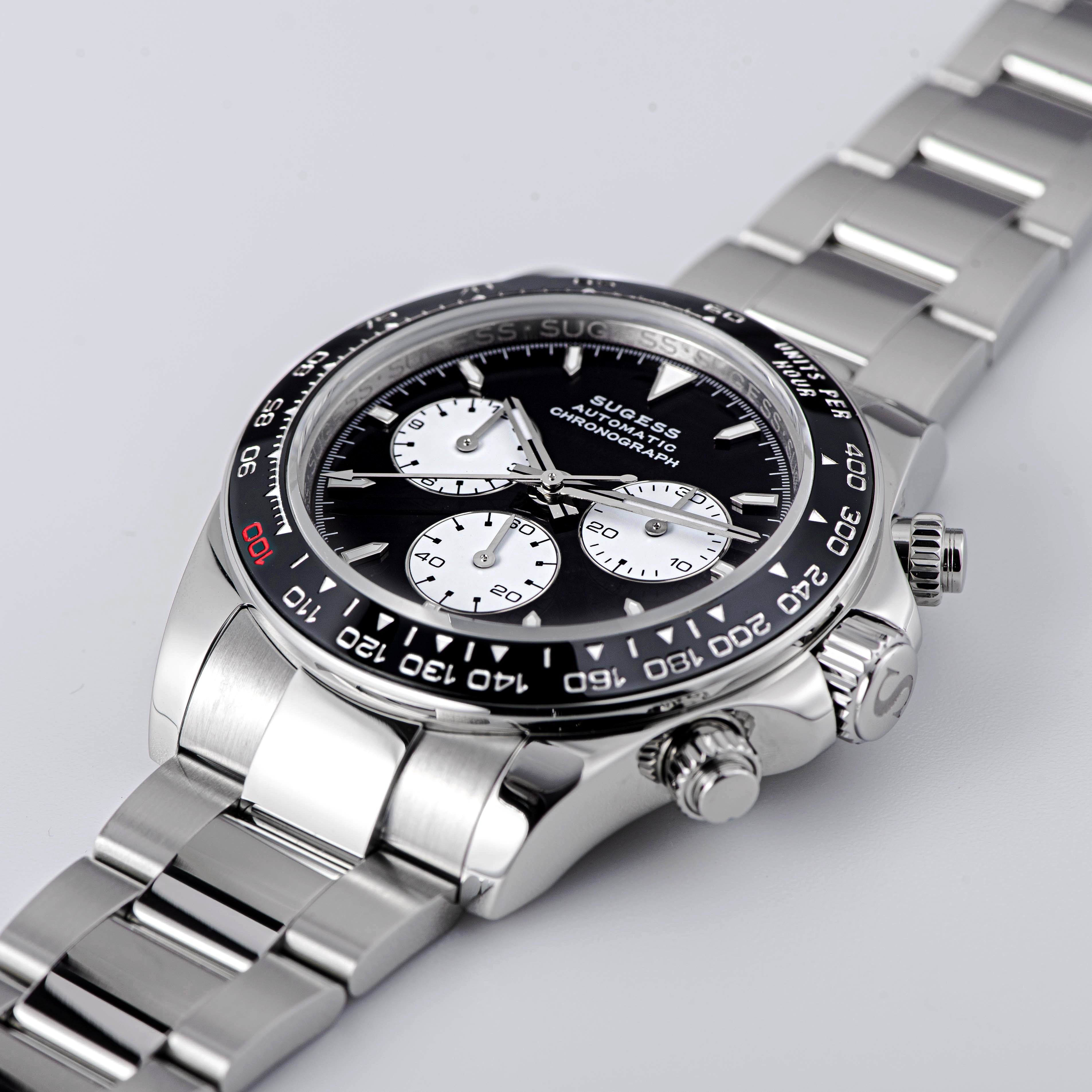 Automatic Chronograph S418-2.003 Panda Dial Ceramic Bezel Professional-TIME.SHOP