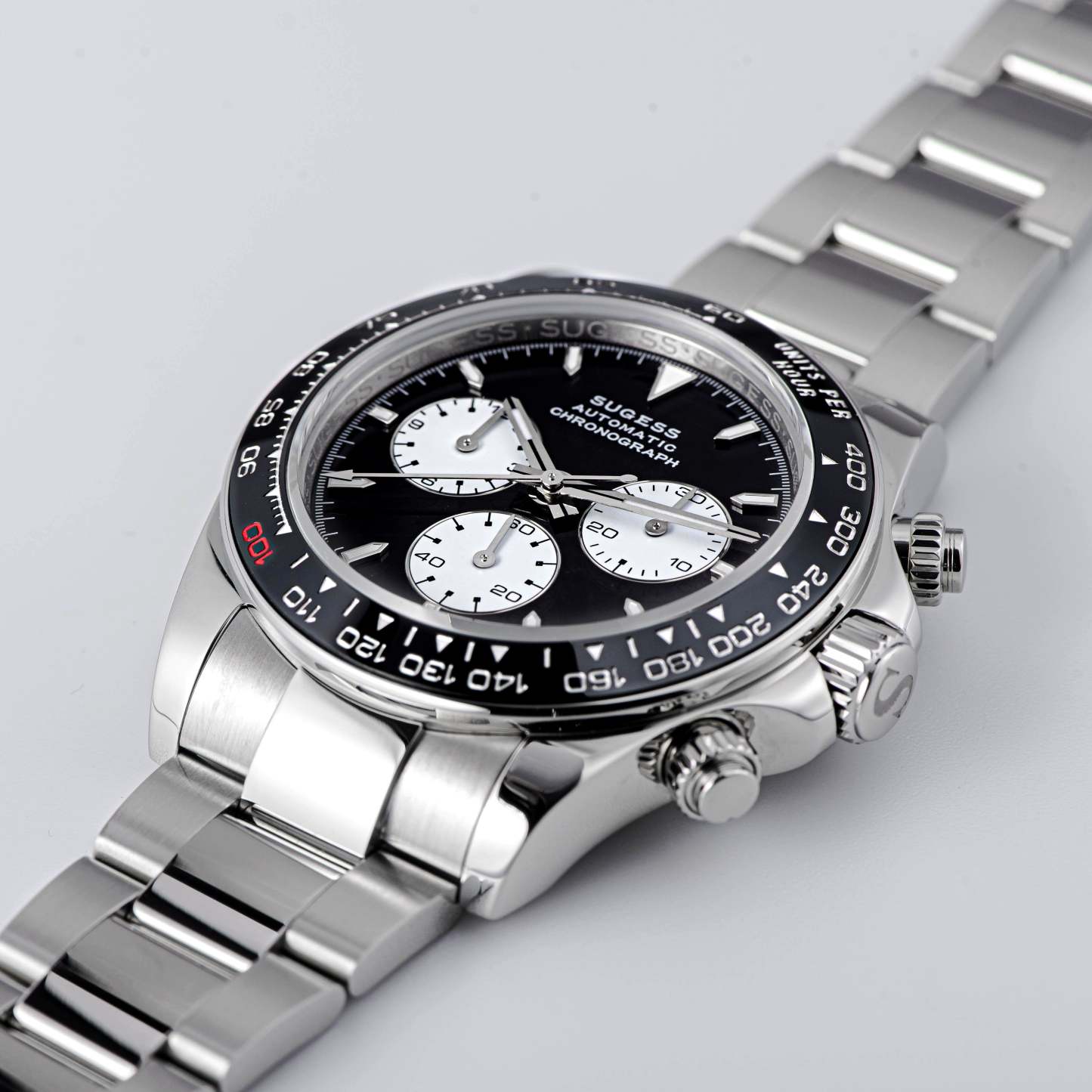 Automatic Chronograph S418-2.003 Panda Dial Ceramic Bezel Professional-TIME.SHOP
