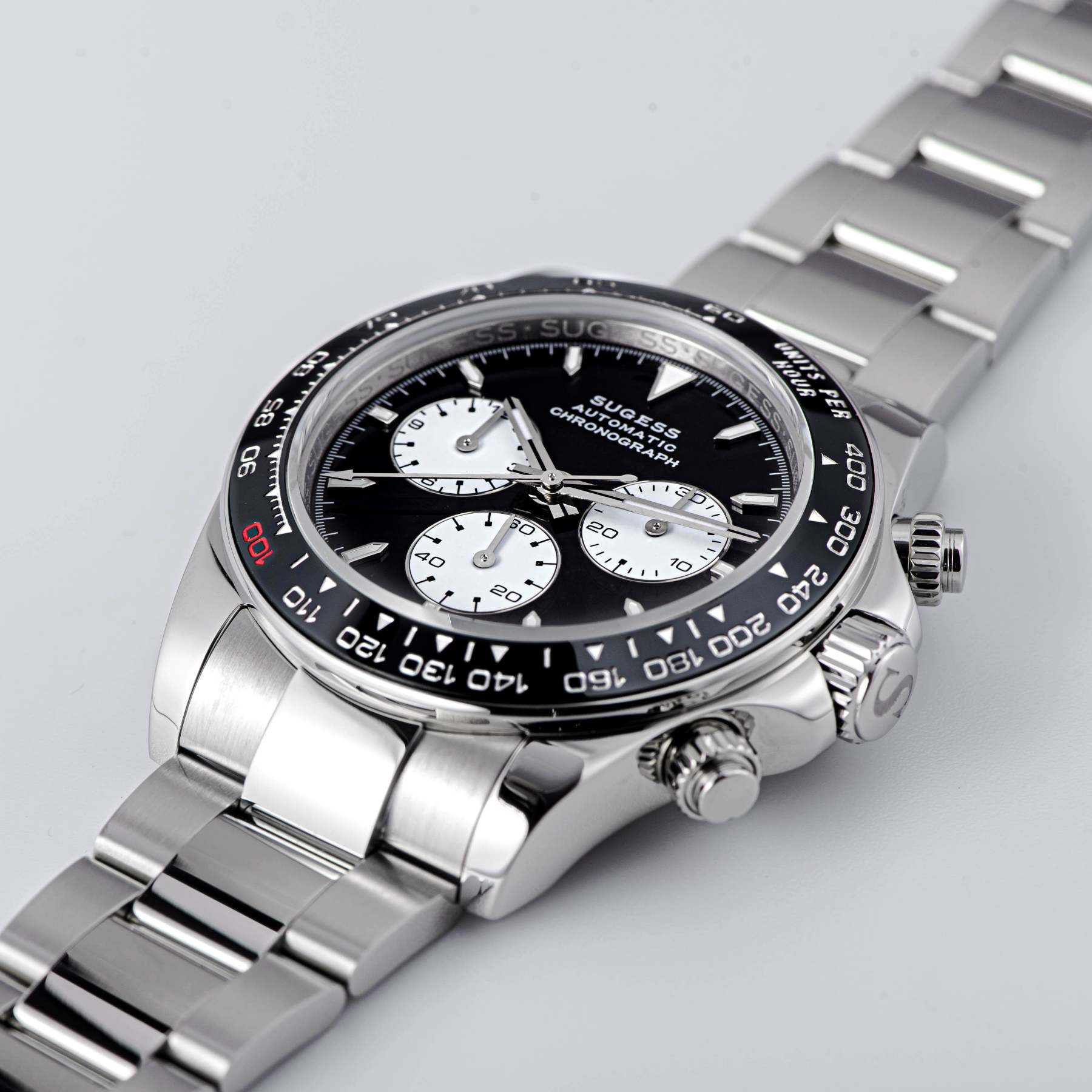 Automatic Chronograph S418-2.003 Panda Dial Ceramic Bezel Professional-TIME.SHOP