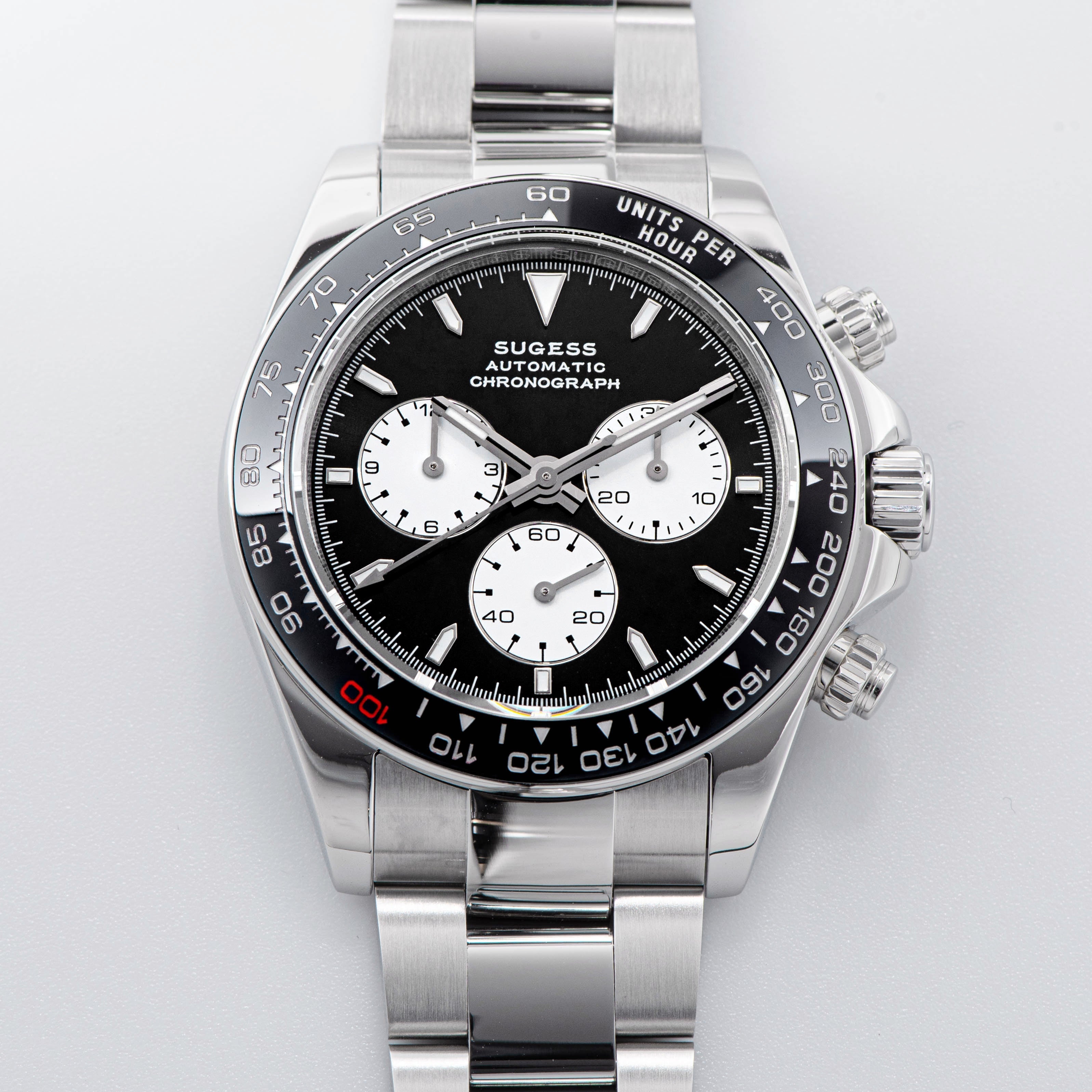 Automatic Chronograph S418-2.003 Panda Dial Ceramic Bezel Professional-TIME.SHOP