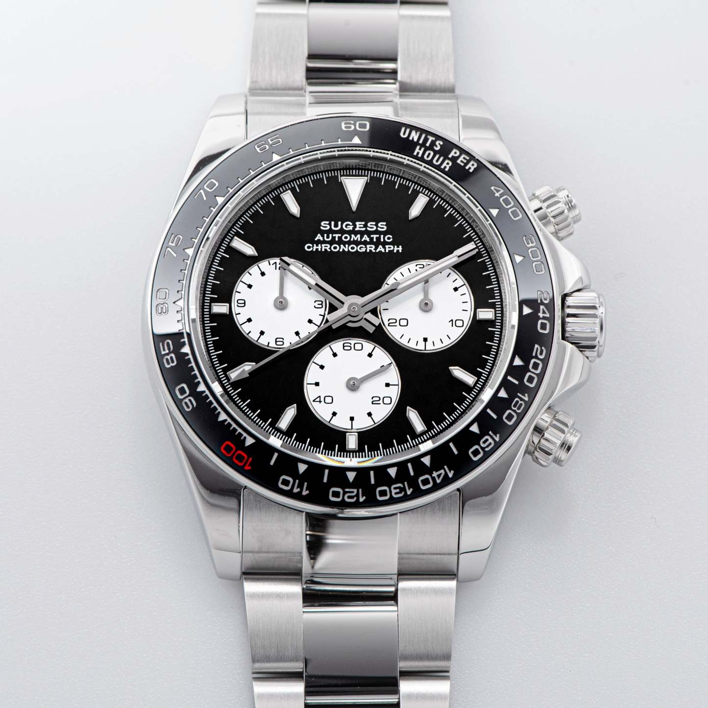 Automatic Chronograph S418-2.003 Panda Dial Ceramic Bezel Professional-TIME.SHOP