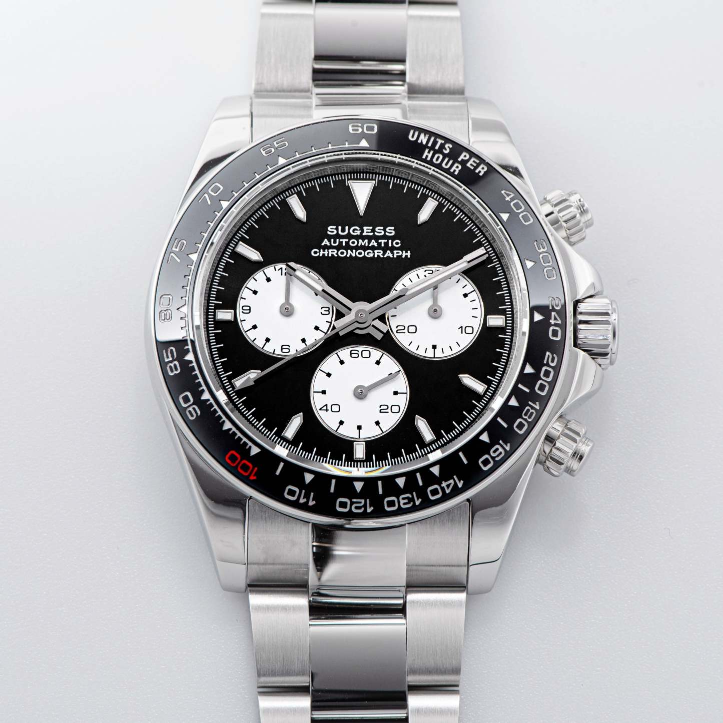 Automatic Chronograph S418-2.001 White Dial Stainless Steel Bezel Professional-TIME.SHOP