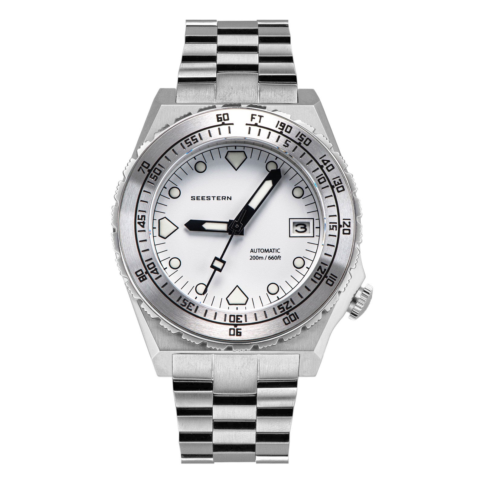 Seestern Vintage 407 600T White Dial Ceramic Beze-TIME.SHOP