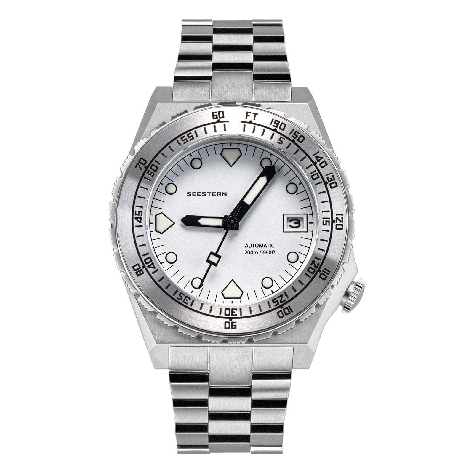 Seestern Vintage 407 600T White Dial Ceramic Beze-TIME.SHOP