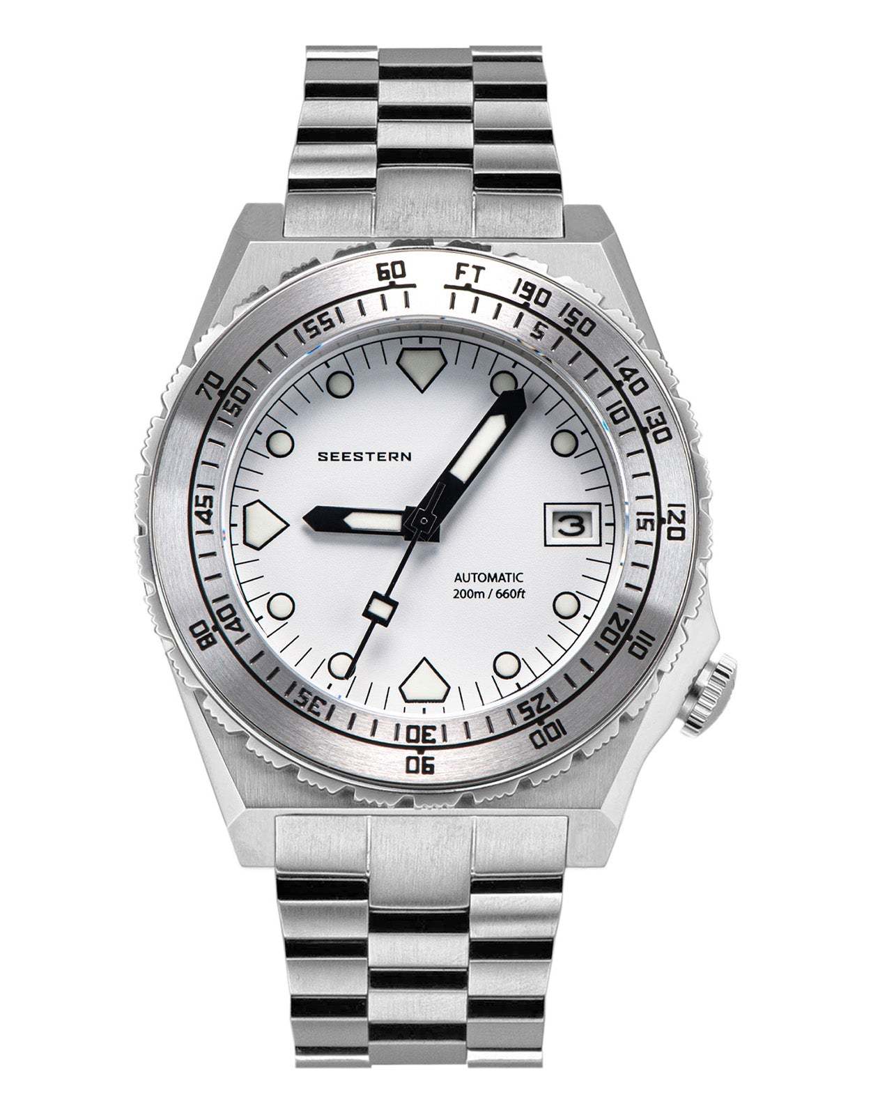 Seestern Vintage 407 600T White Dial Ceramic Beze-TIME.SHOP