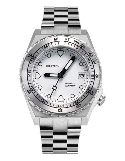 Seestern Vintage 407 600T White Dial Ceramic Beze-TIME.SHOP