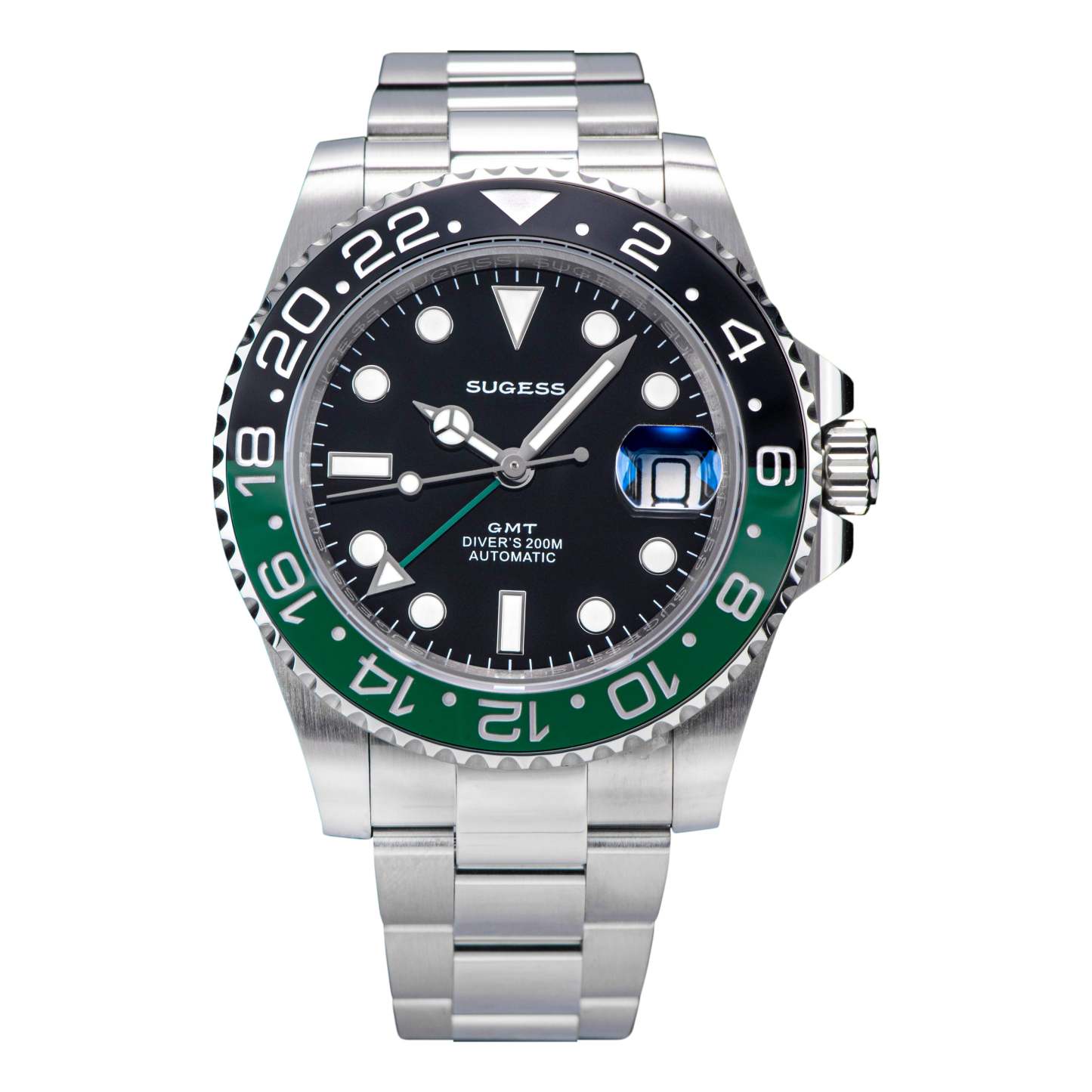 GMT DIVER'S SG116710LN Green Black Bezel Jubilee Bracelet-TIME.SHOP