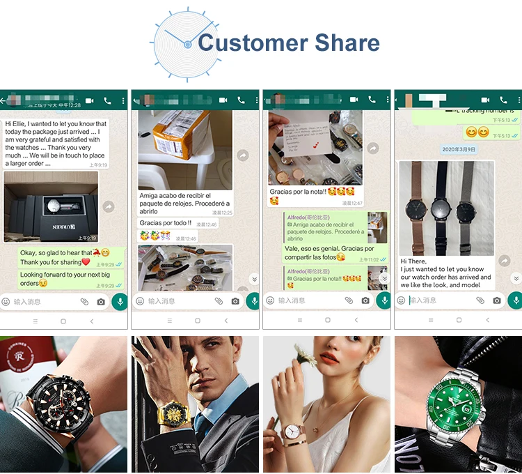 MEGIR 2076 Men'S Fashion Casual Quartz Movement Auto Date Leather Band Analog Watch Band Leather