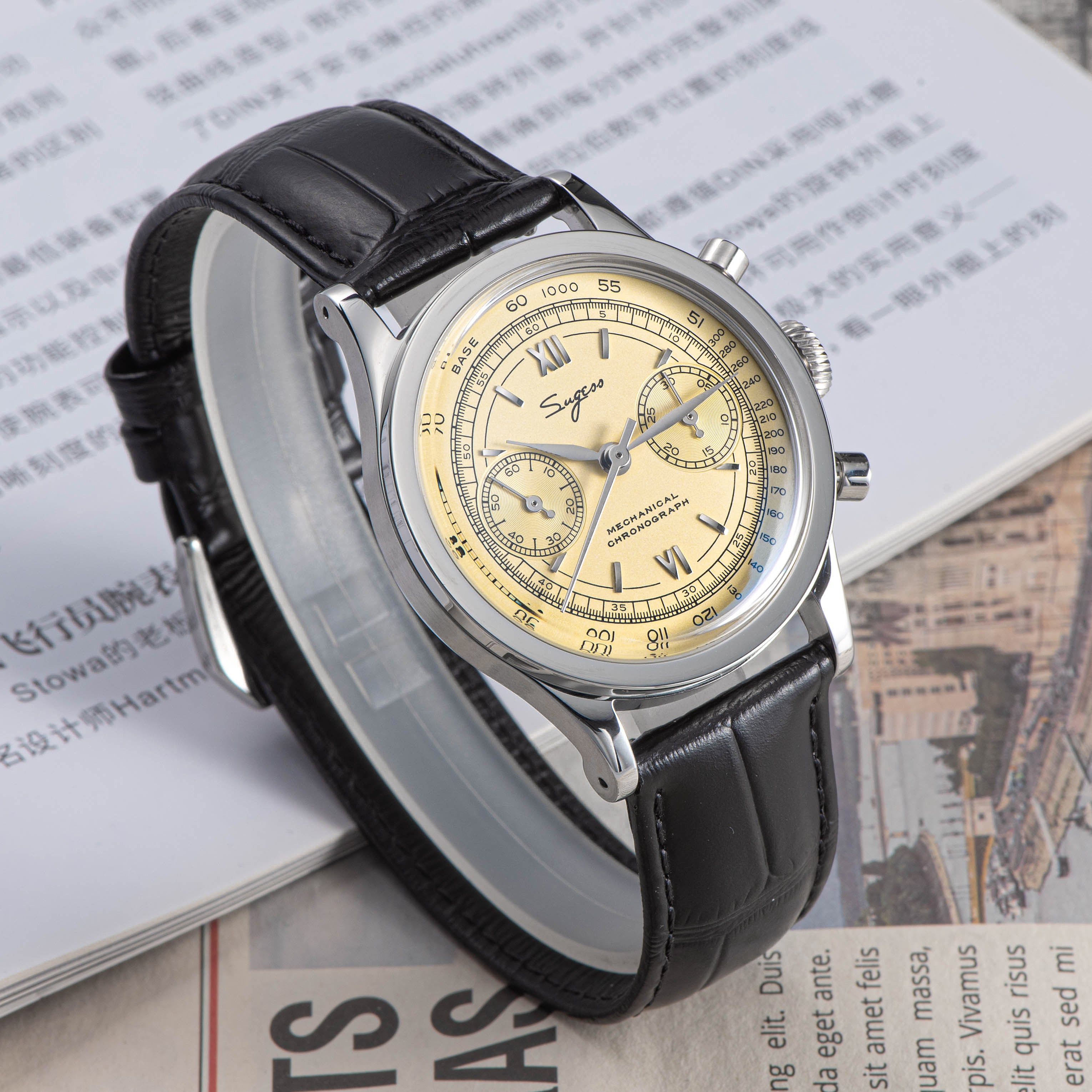 Chrono Heritage 411 SU1901CS Creamy Dial-TIME.SHOP