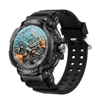 Hit 1.5 "Bluetooth call GPS smart watch men 120 sports fitness tracker health monitor smartwatch for Android iOS 600mAh T90-TIME.SHOP-watches shop